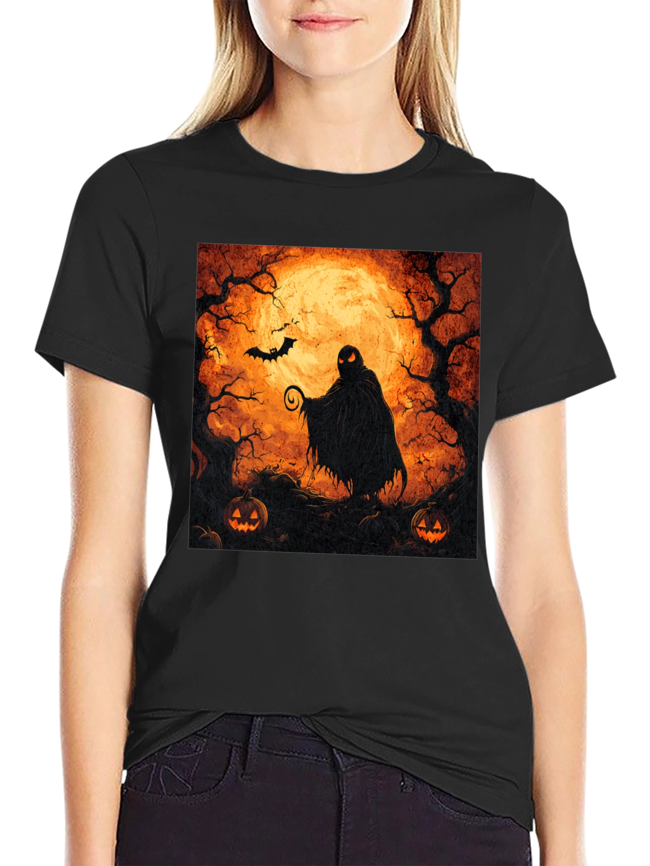 Camiseta Halloween Misterio Luna Llena