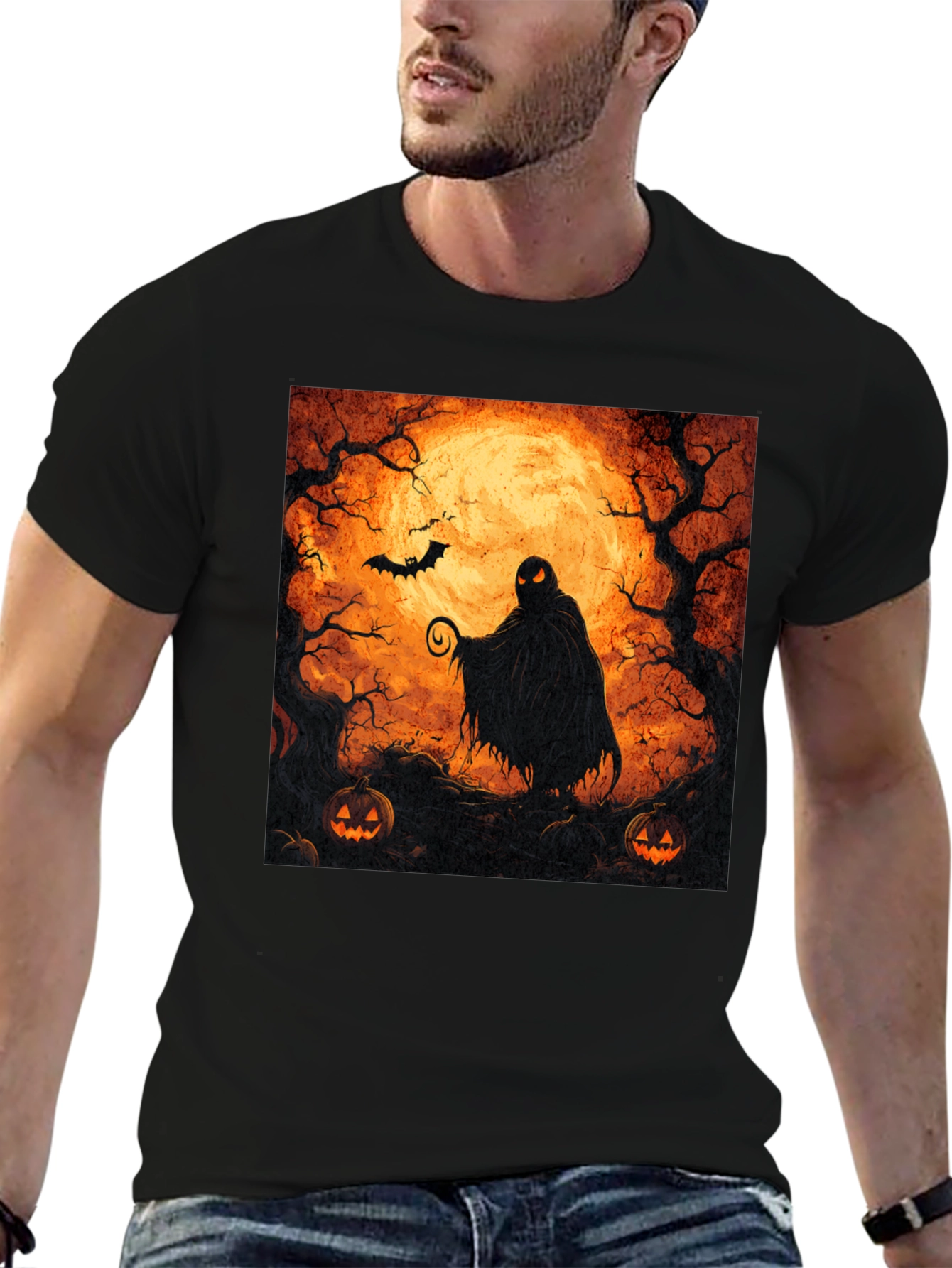 Camiseta Halloween Misterio Luna Llena
