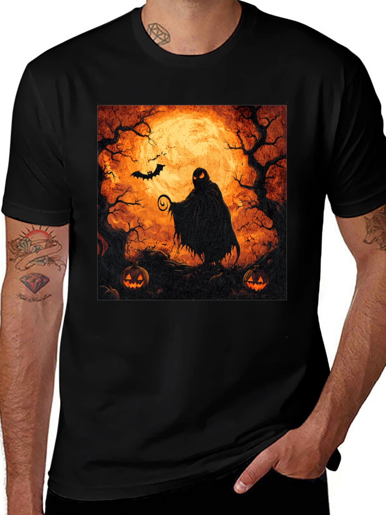 Camiseta Halloween Misterio Luna Llena