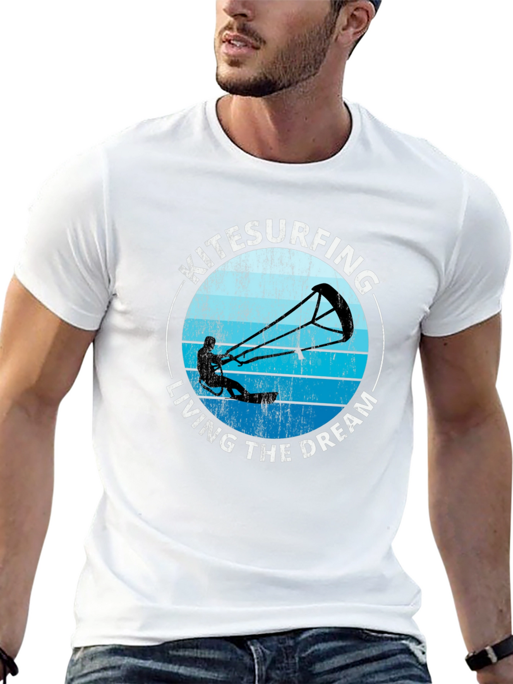 Camiseta Negra Kitesurf Living The Dream