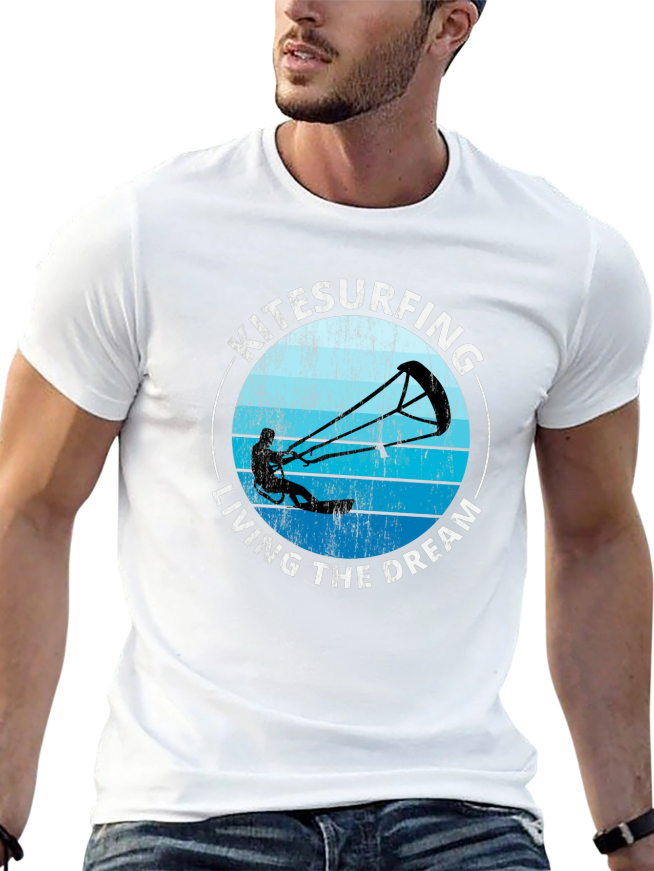 Camiseta Negra Kitesurf Living The Dream