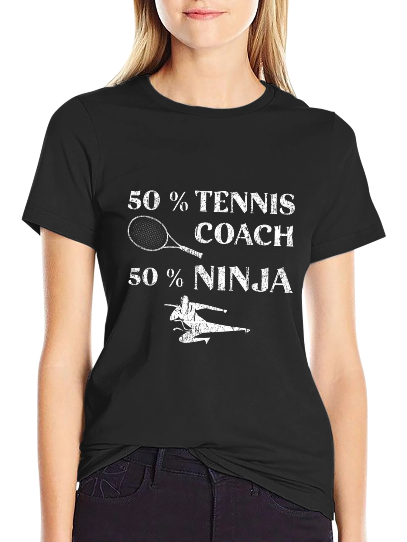 Camiseta Hombre 50% Tenis Coach 50% Ninja