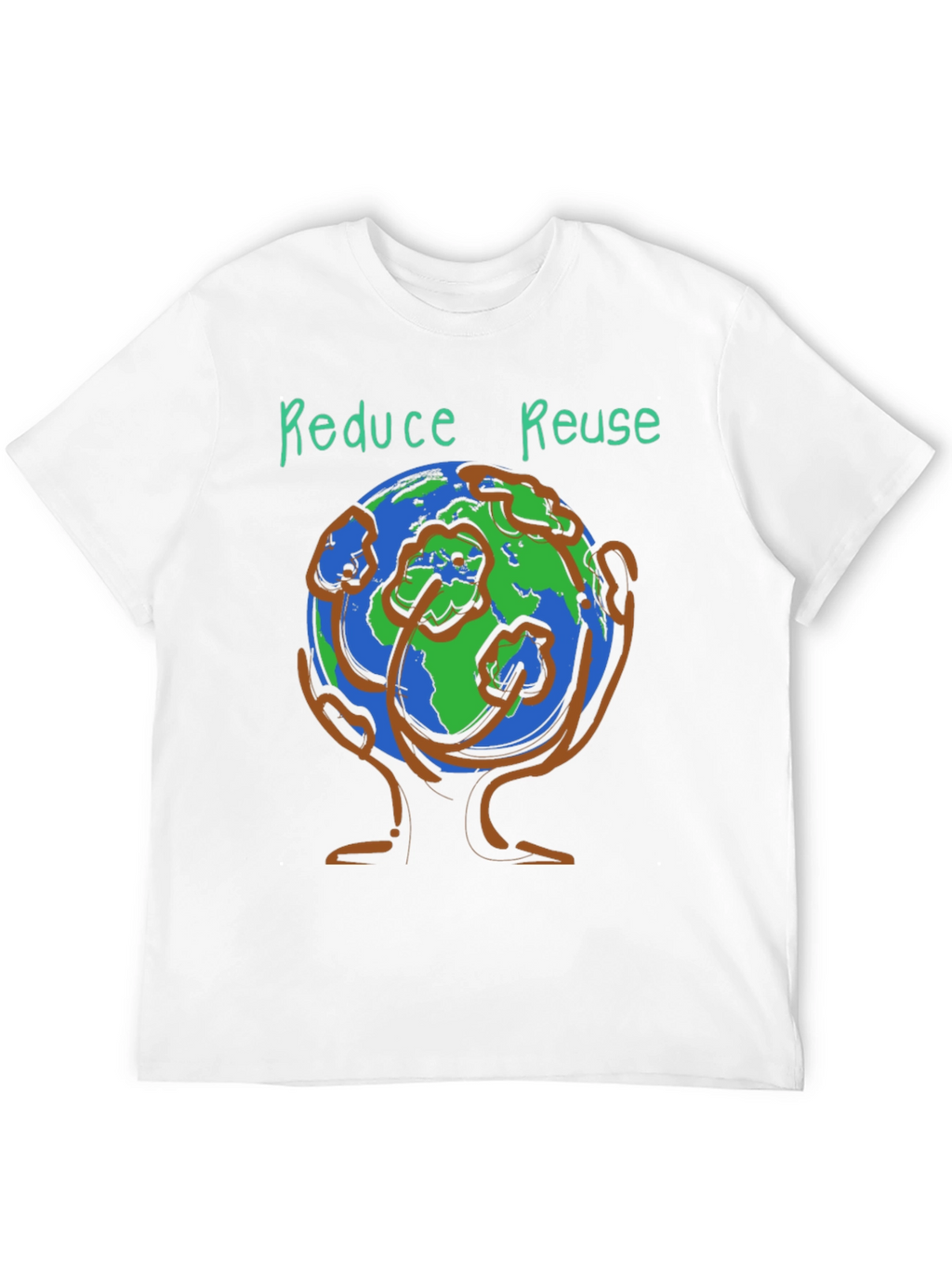 Camiseta Ecológica Reduce Reuse Negra