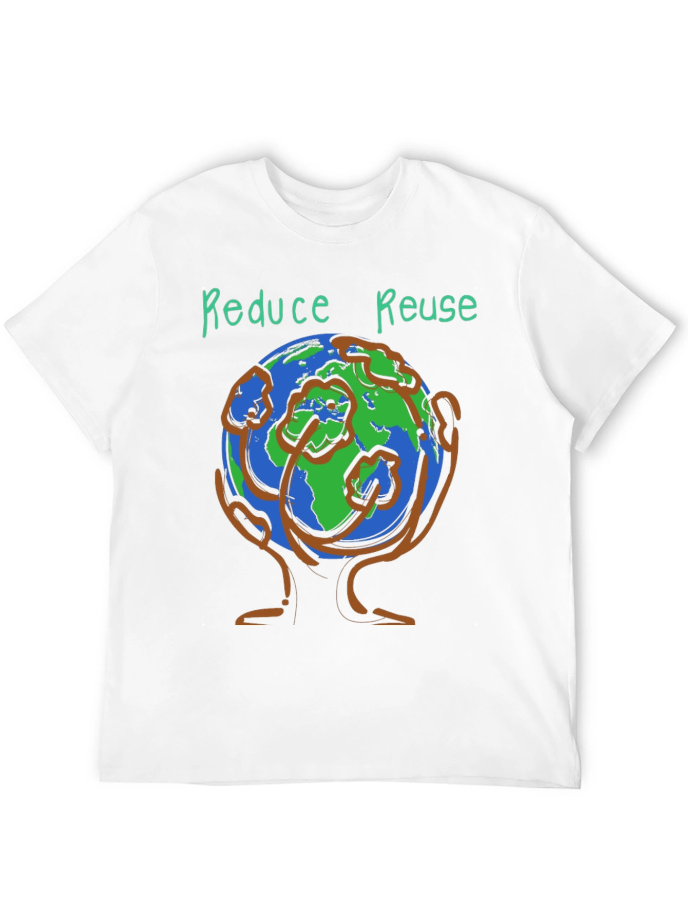 Camiseta Ecológica Reduce Reuse Negra
