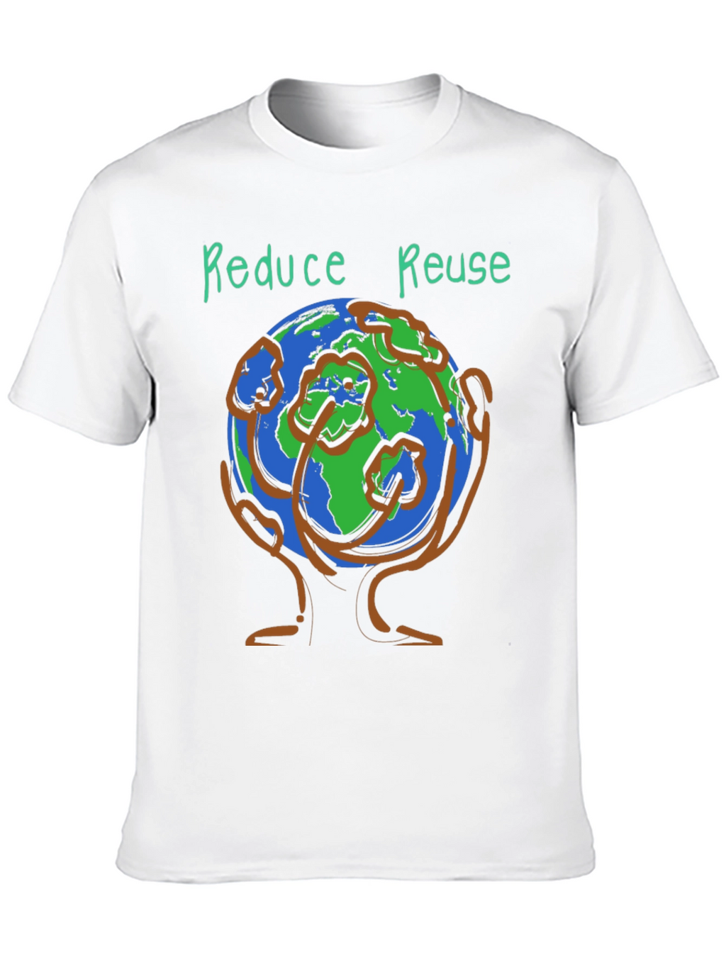 Camiseta Ecológica Reduce Reuse Negra