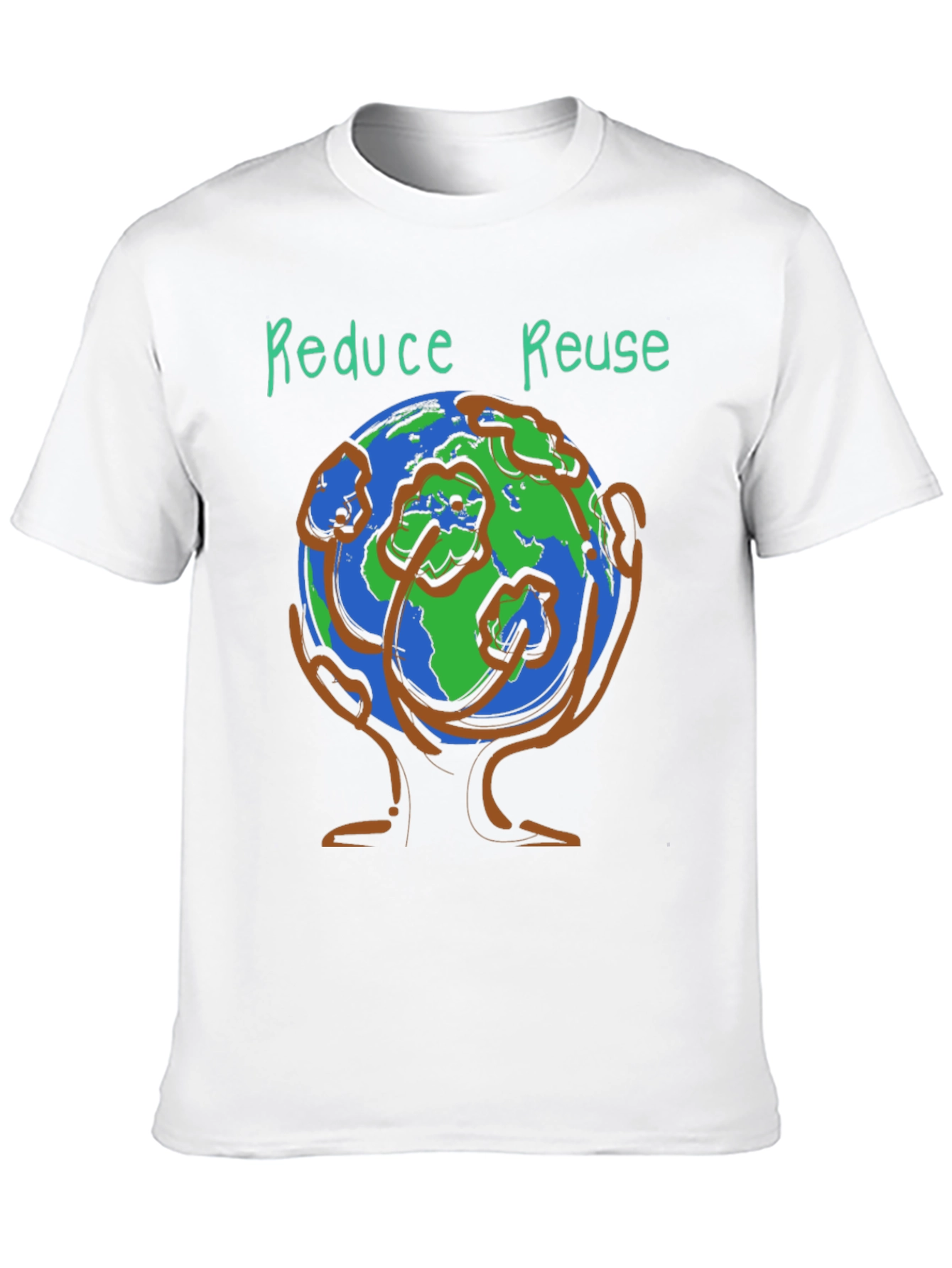 Camiseta Ecológica Reduce Reuse Negra