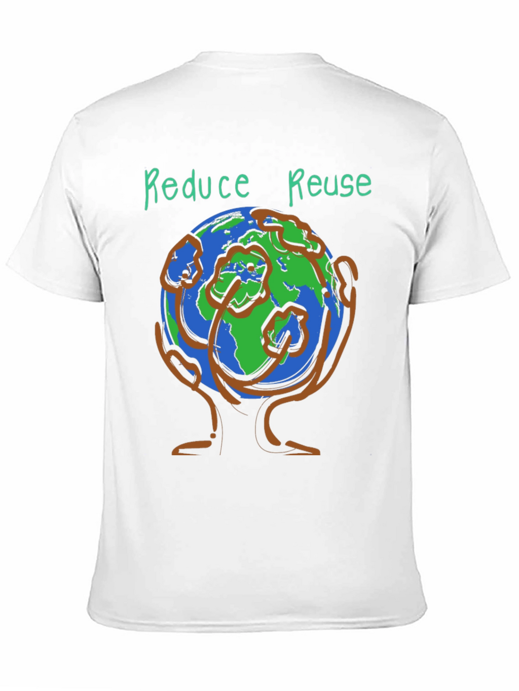 Camiseta Ecológica Reduce Reuse Negra