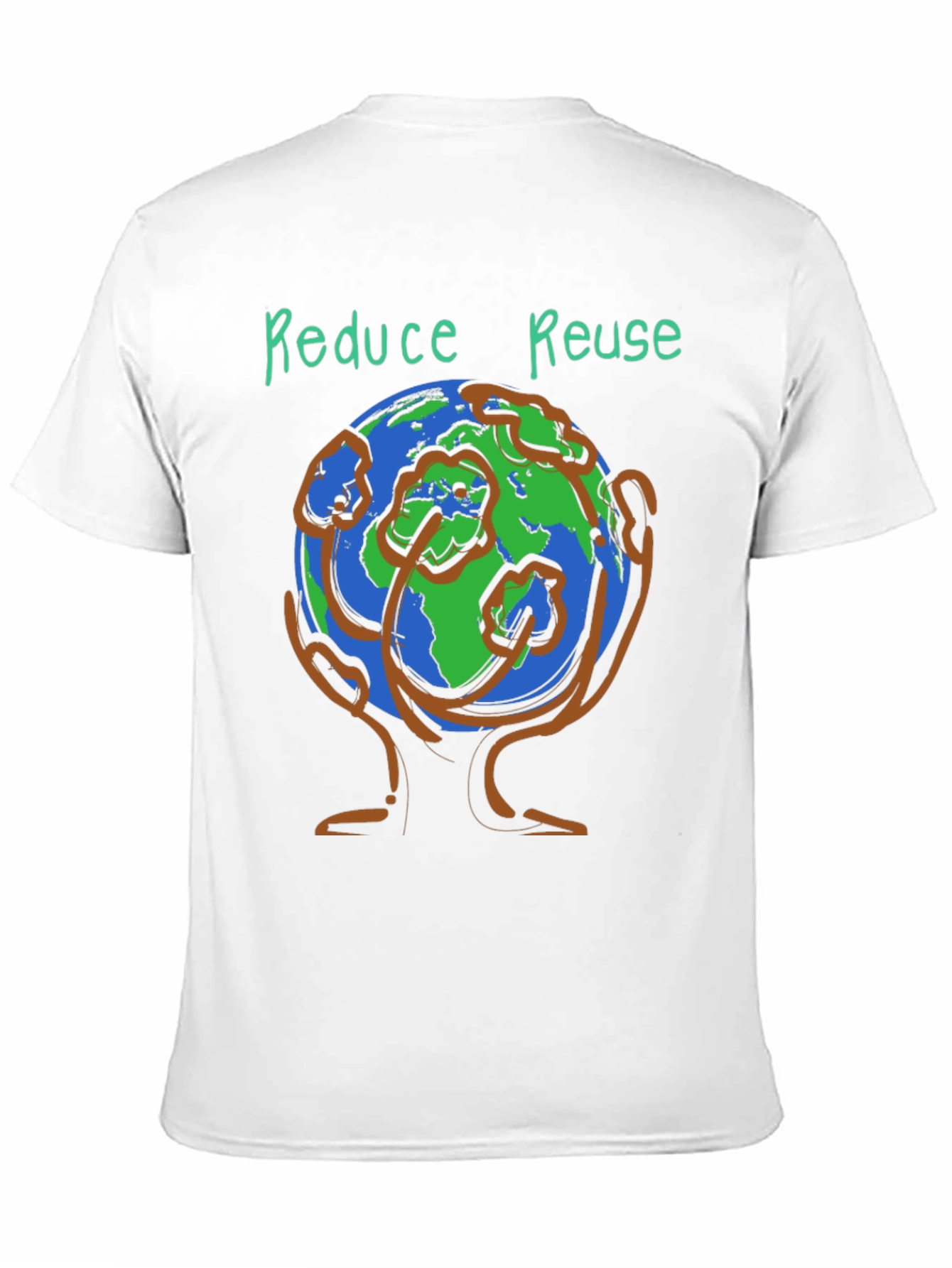 Camiseta Ecológica Reduce Reuse Negra