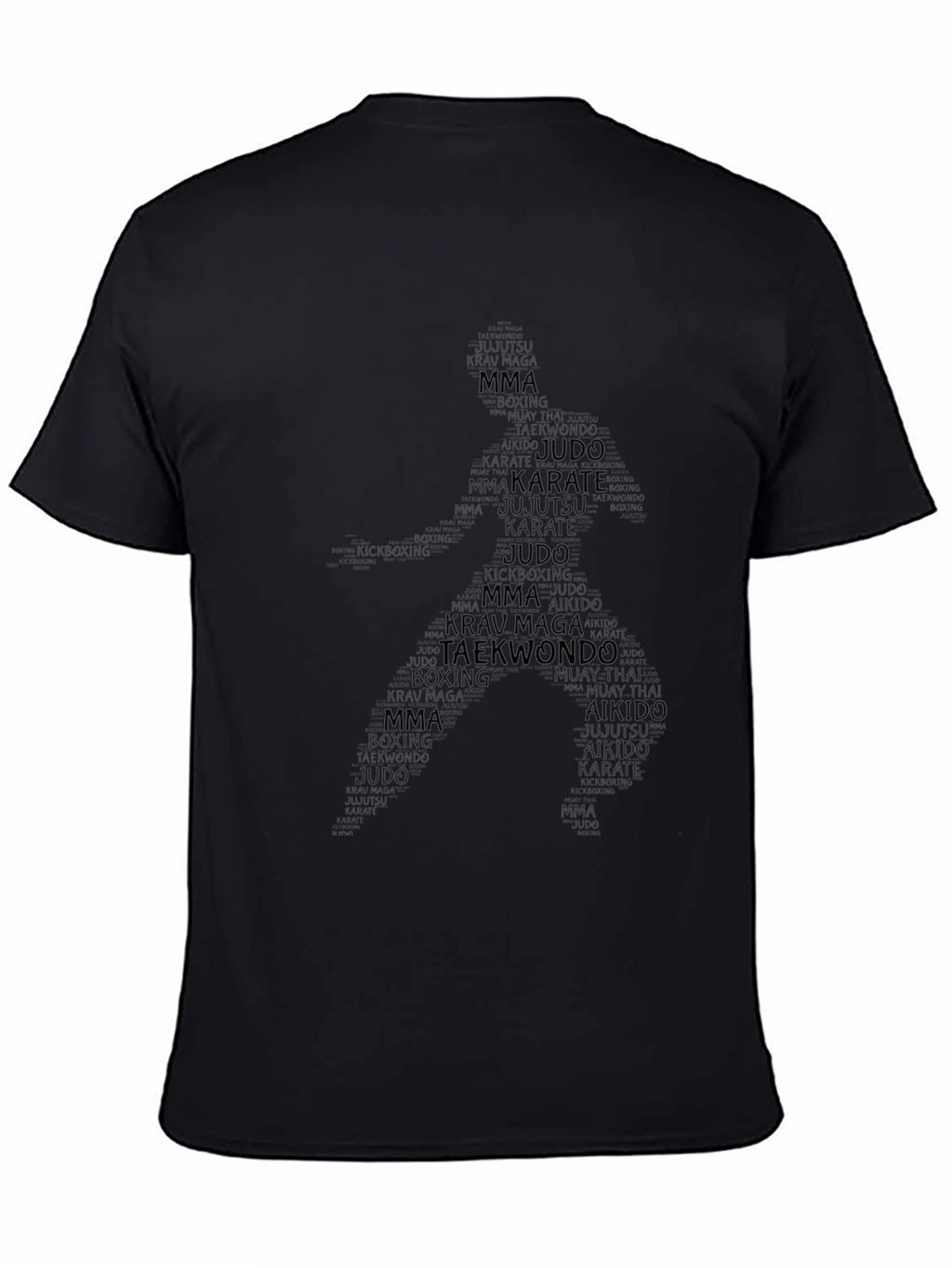 Camiseta Hombre Negra Artes Marciales
