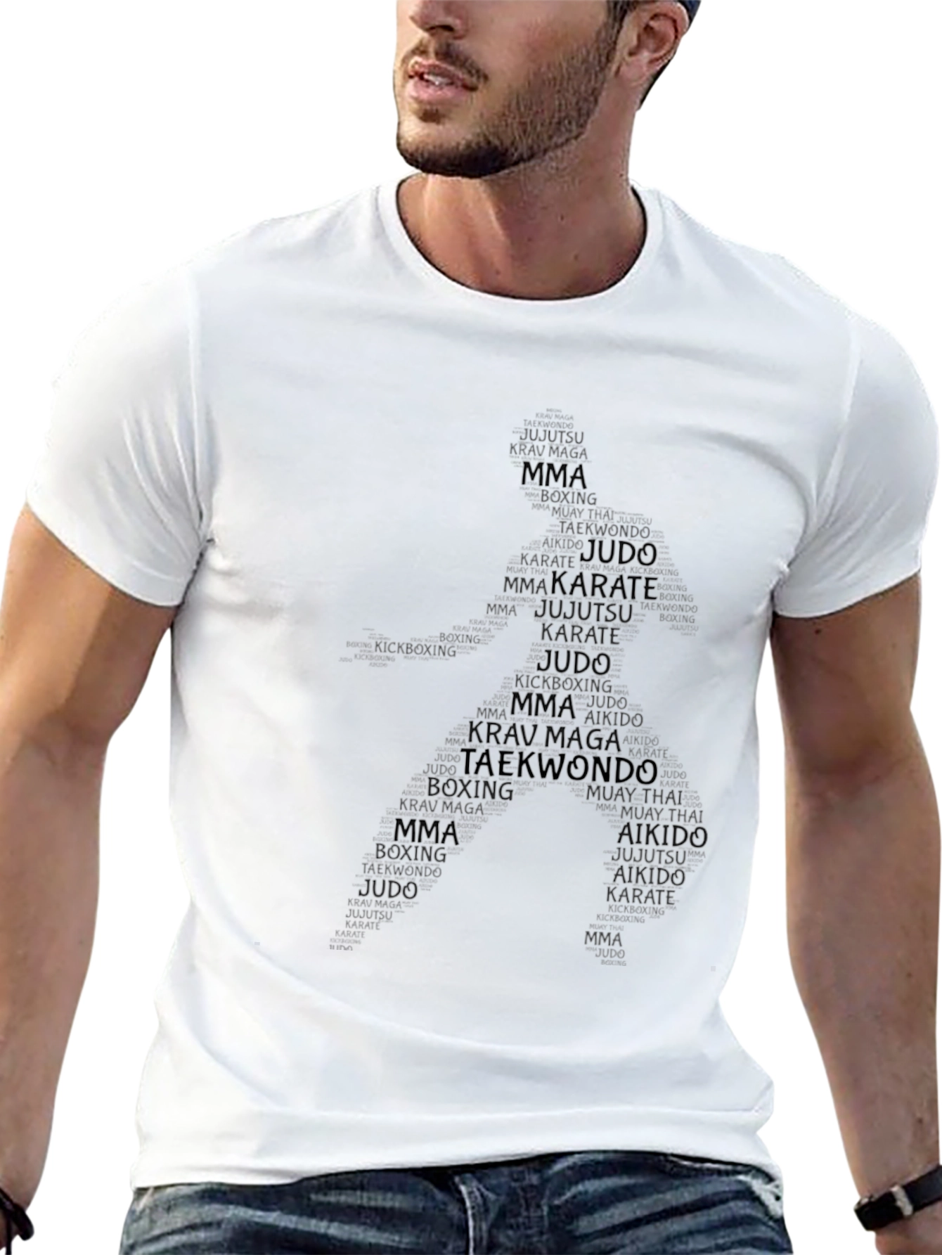 Camiseta Hombre Negra Artes Marciales