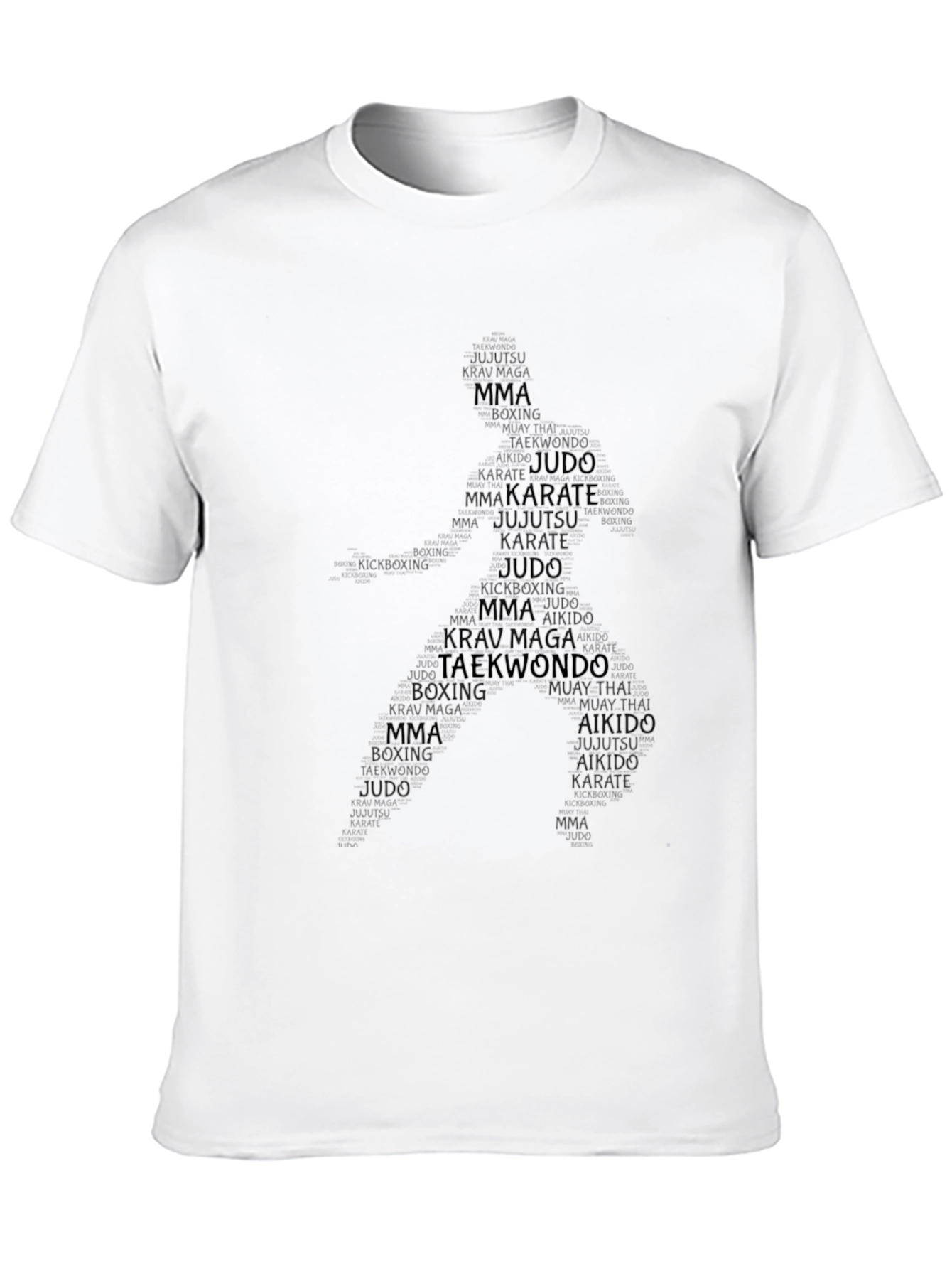 Camiseta Hombre Negra Artes Marciales