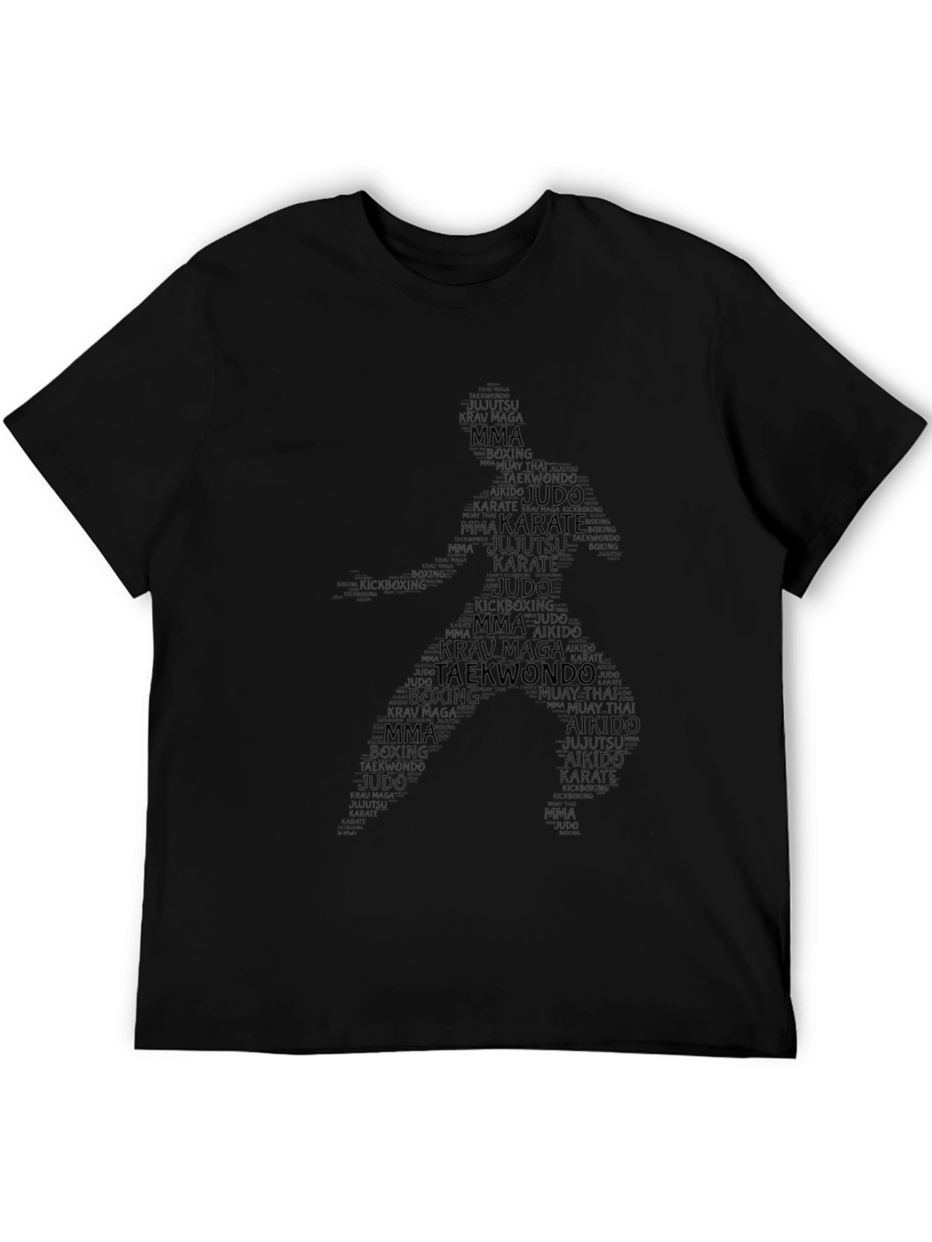 Camiseta Hombre Negra Artes Marciales