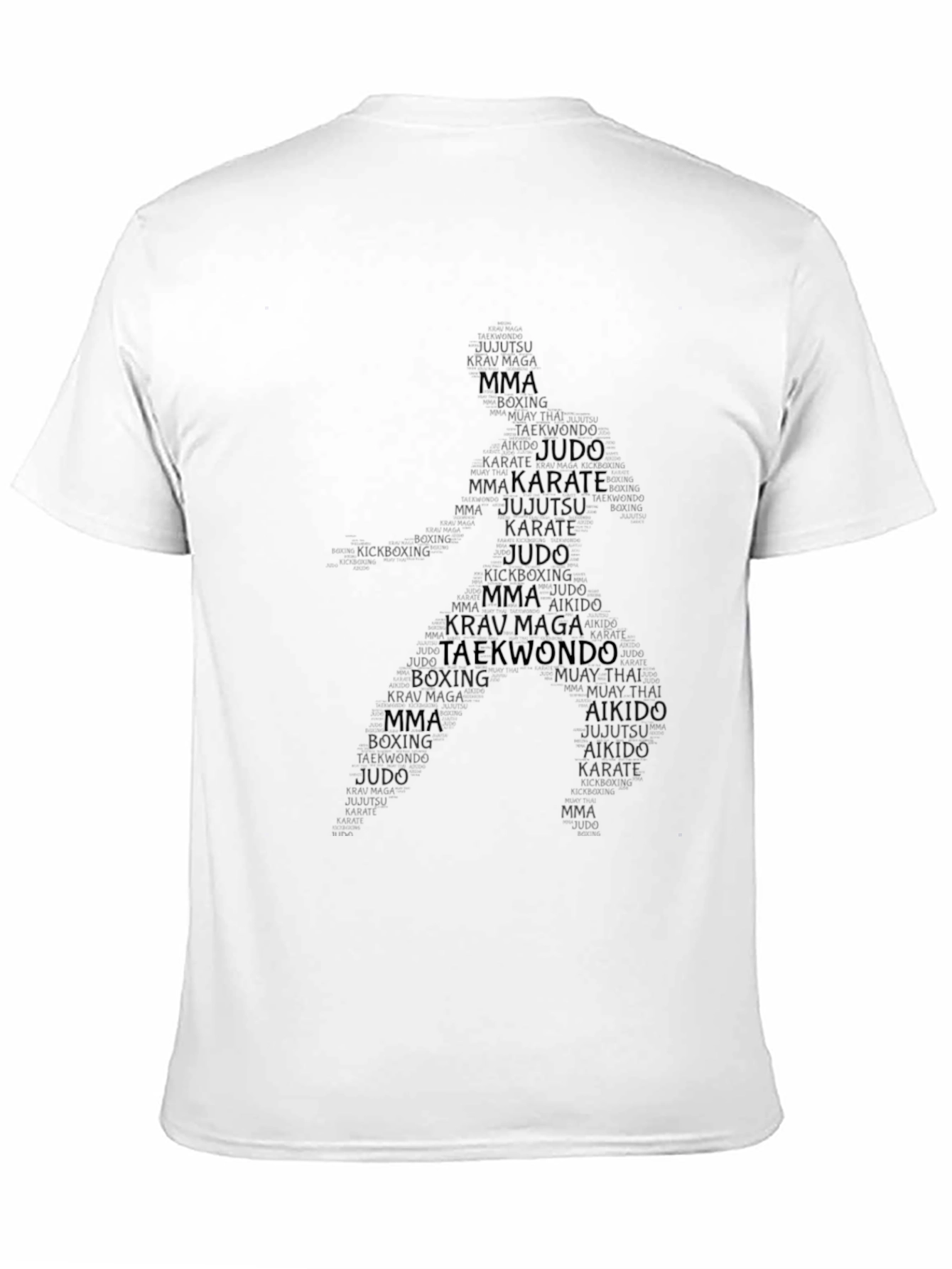 Camiseta Hombre Negra Artes Marciales