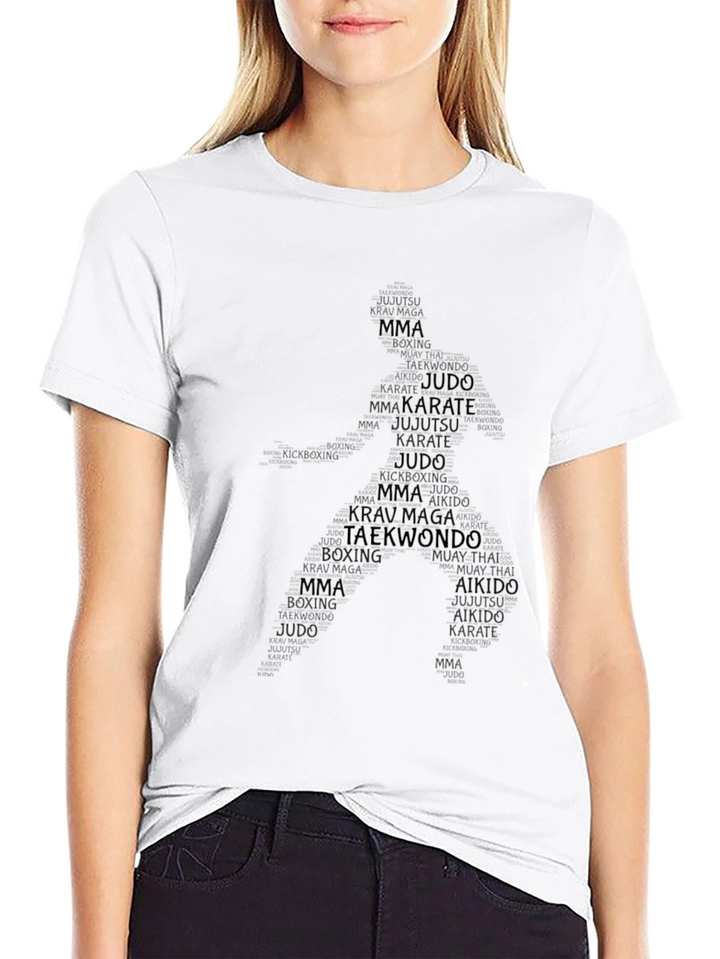 Camiseta Hombre Negra Artes Marciales
