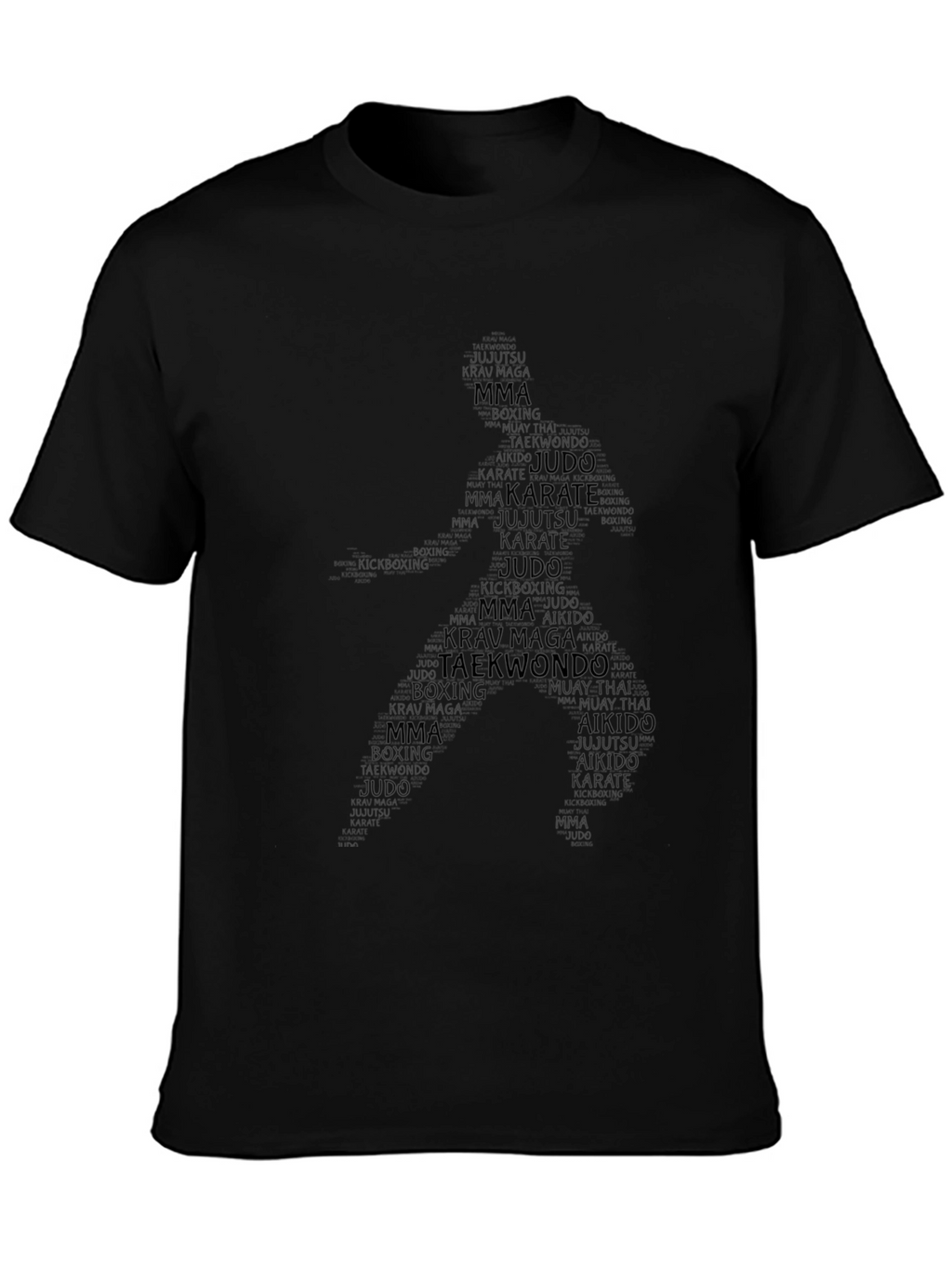 Camiseta Hombre Negra Artes Marciales