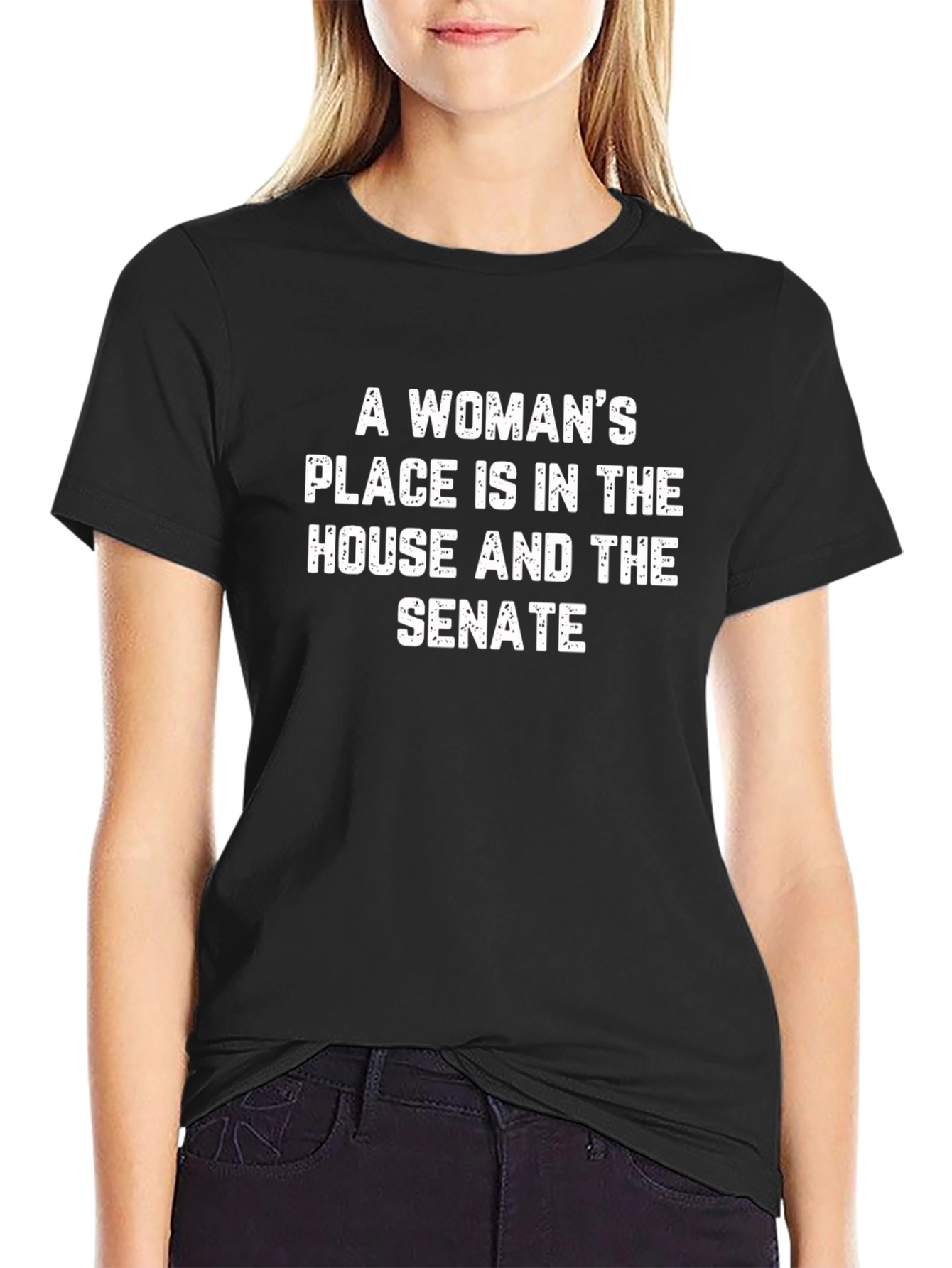 Camiseta con mensaje feminista para la mujer