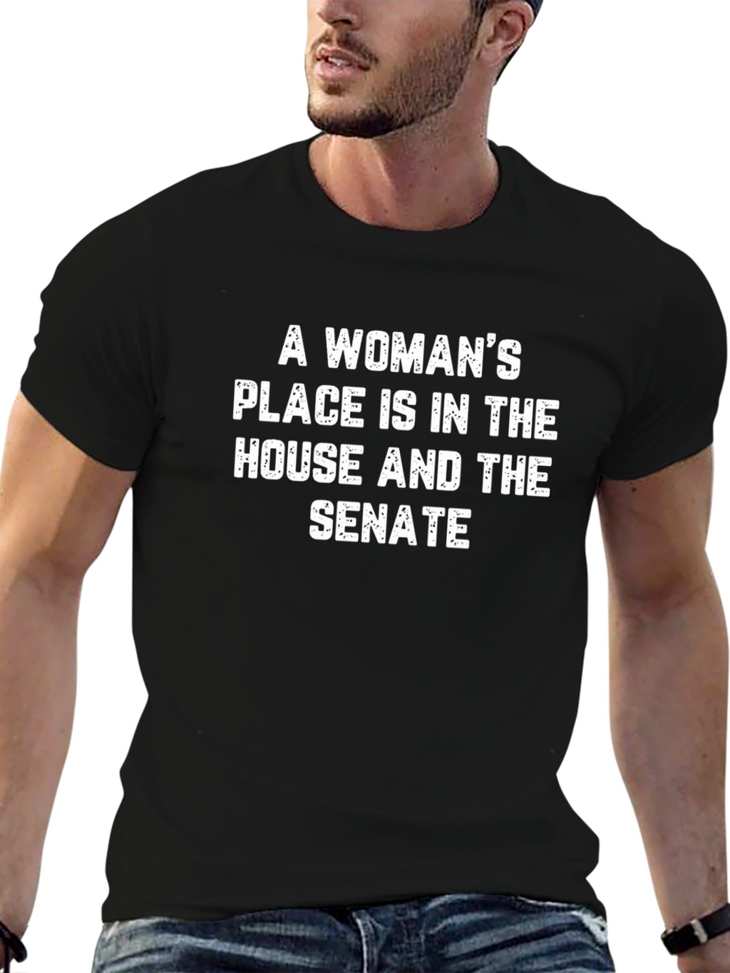 Camiseta con mensaje feminista para la mujer