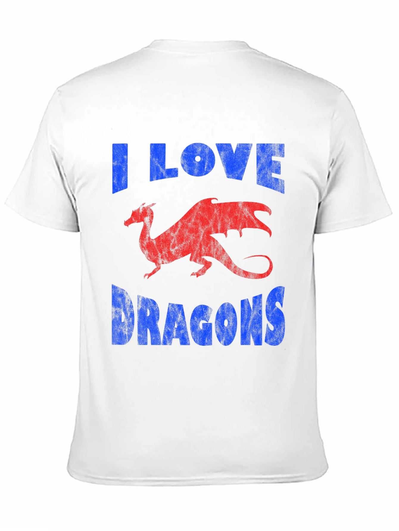 Camiseta Dragones - I Love Dragons - Estilo Casual