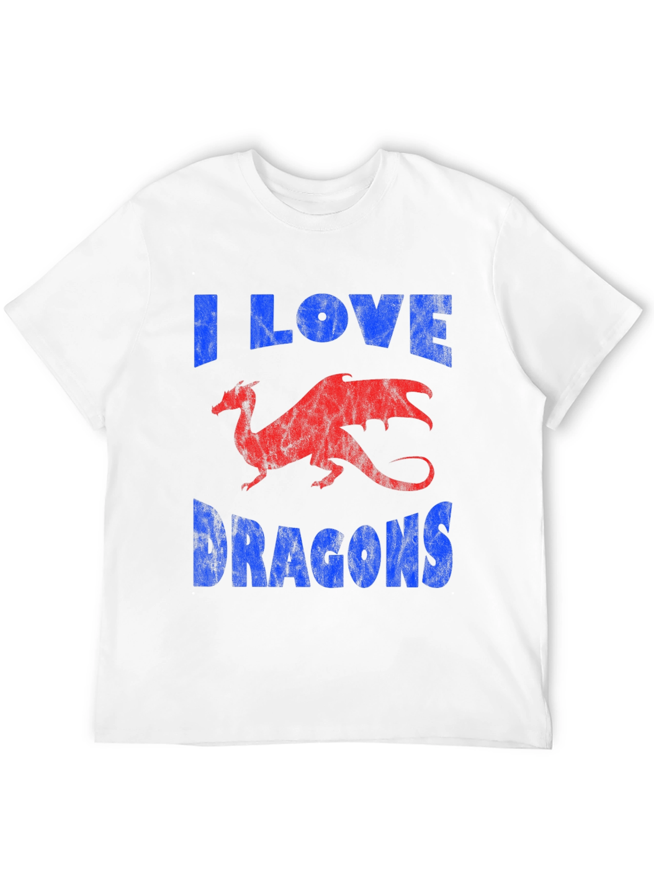 Camiseta Dragones - I Love Dragons - Estilo Casual