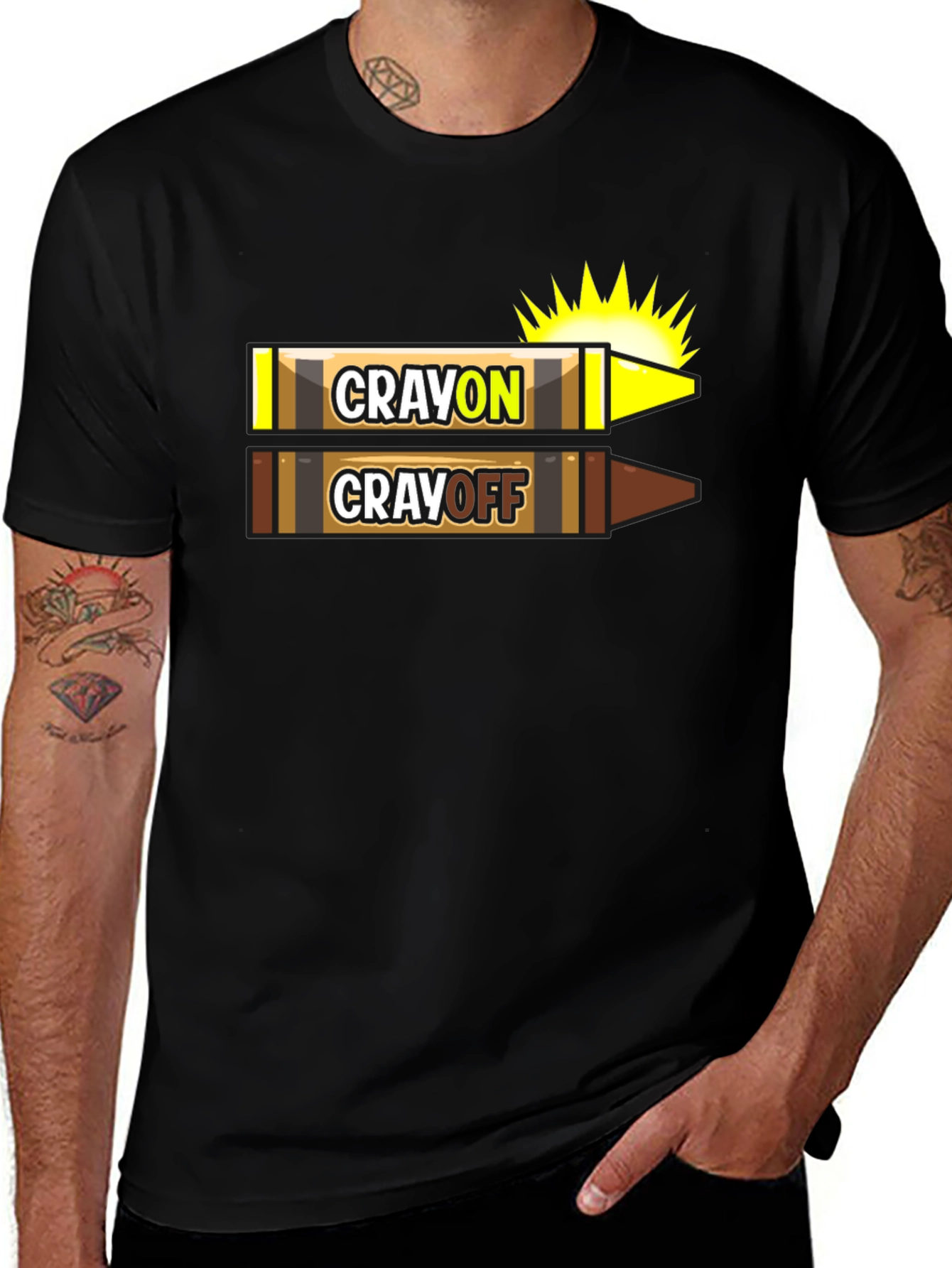 Camiseta CRAYON CRAYOFF Divertida para Artistas