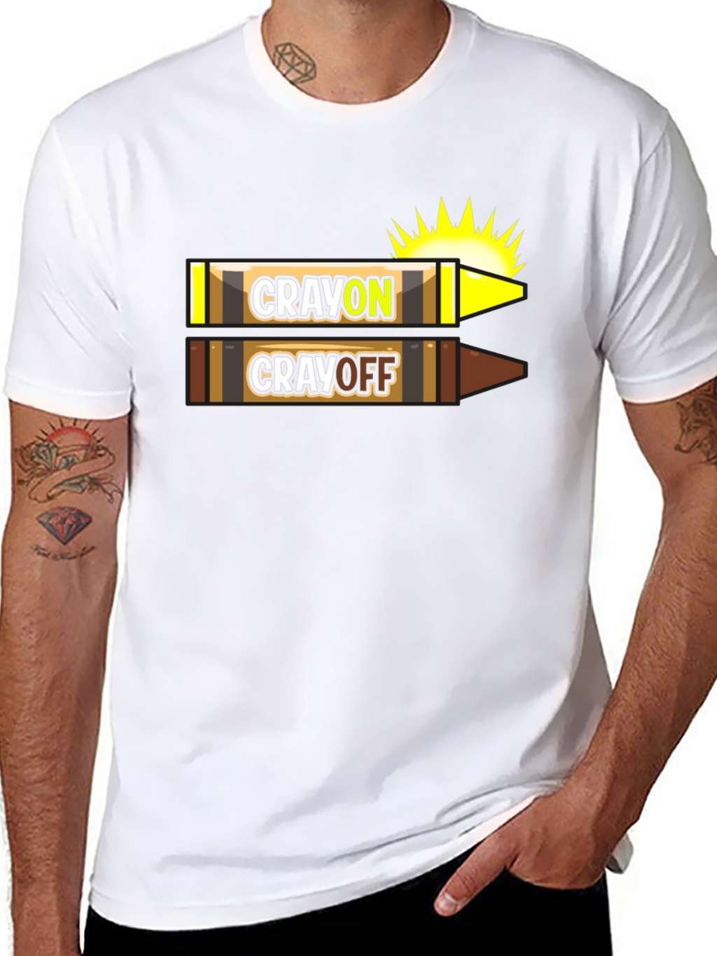 Camiseta CRAYON CRAYOFF Divertida para Artistas
