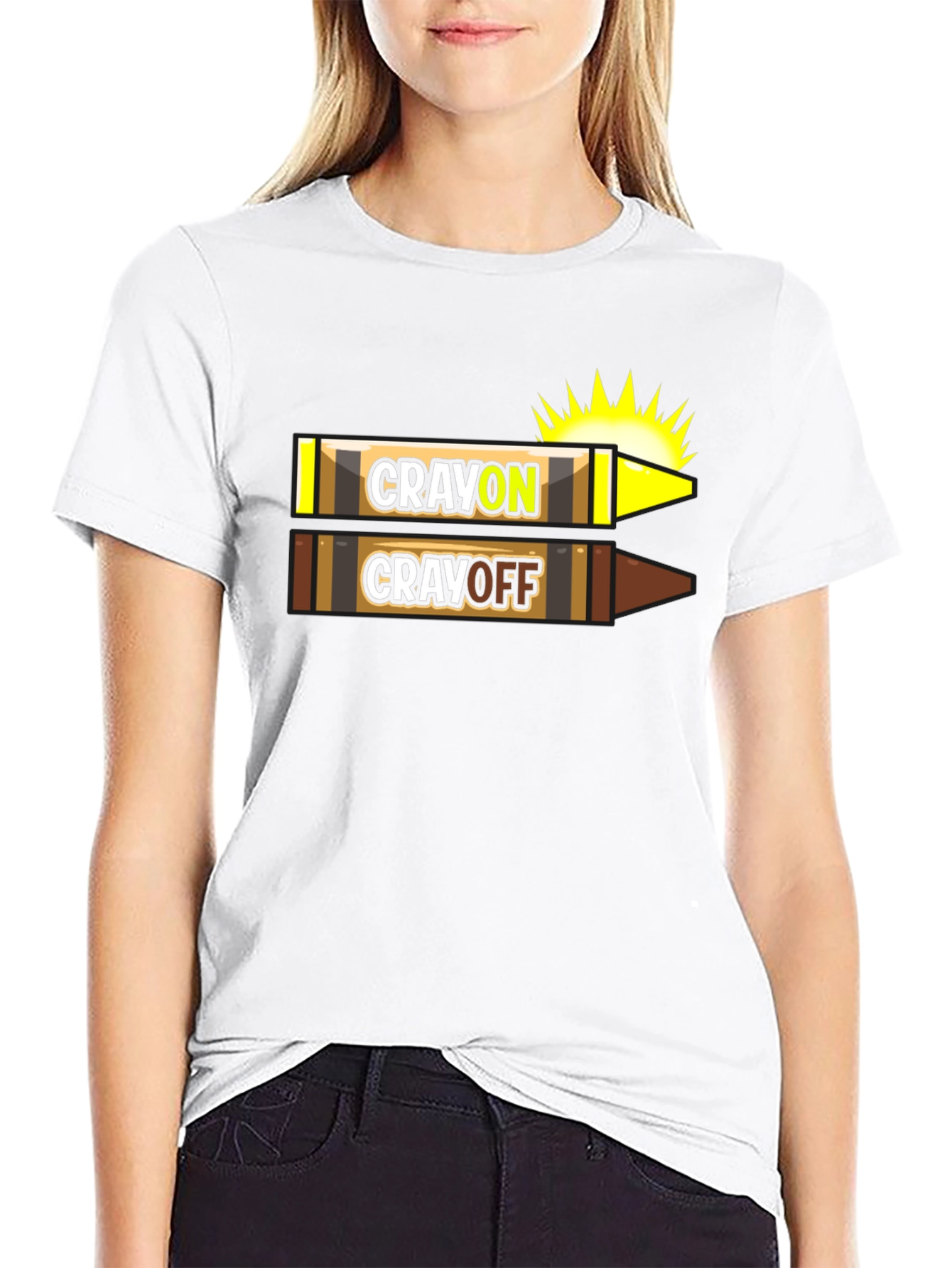 Camiseta CRAYON CRAYOFF Divertida para Artistas