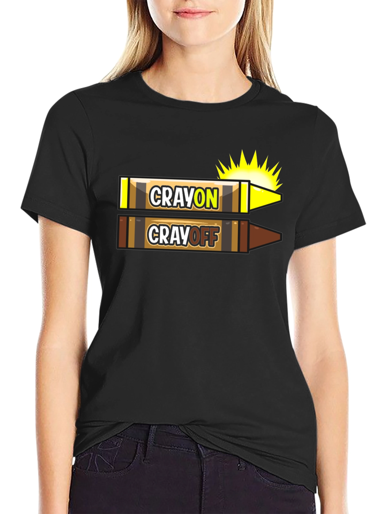 Camiseta CRAYON CRAYOFF Divertida para Artistas