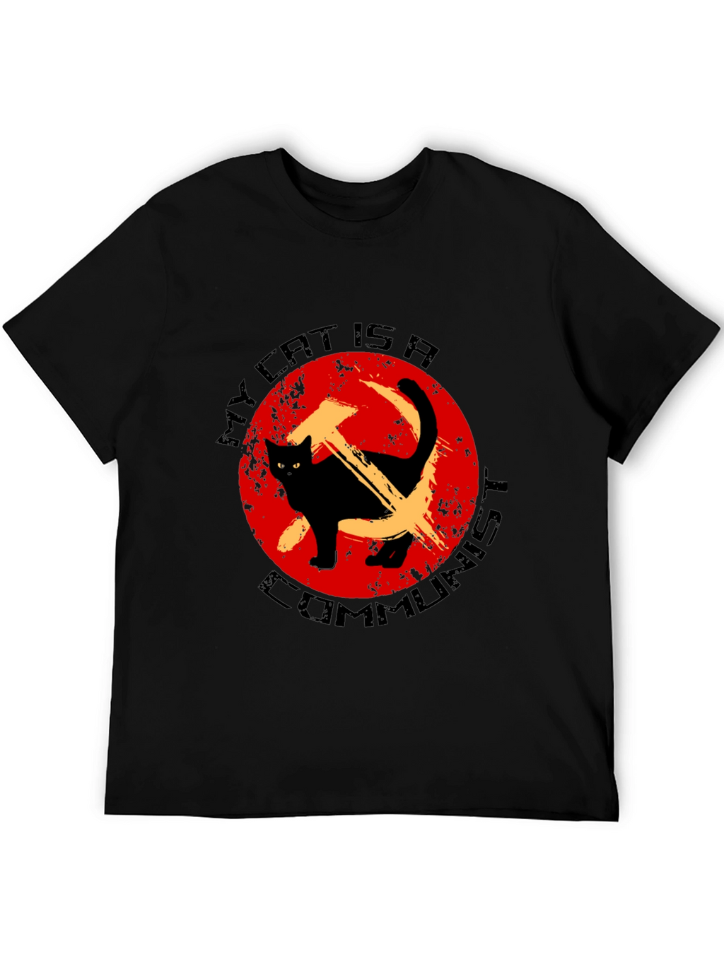 Camiseta Gato Comunista - Humor Revolucionario