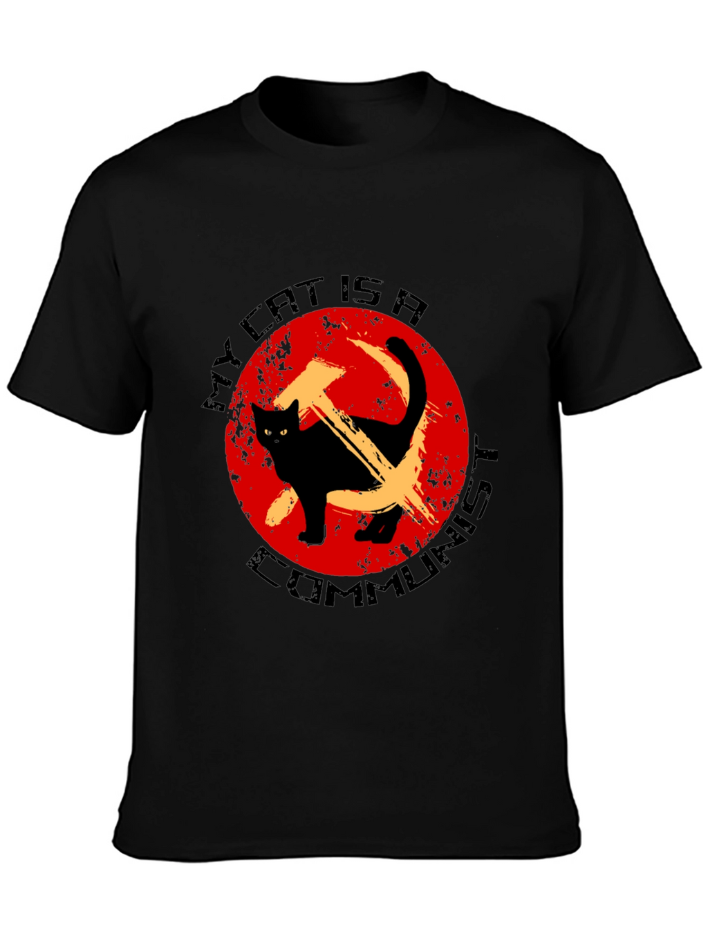 Camiseta Gato Comunista - Humor Revolucionario