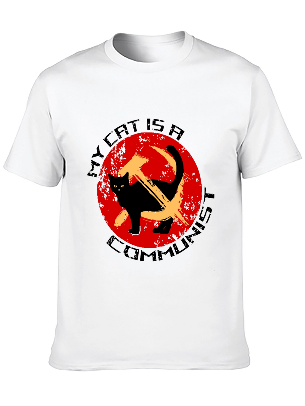Camiseta Gato Comunista - Humor Revolucionario