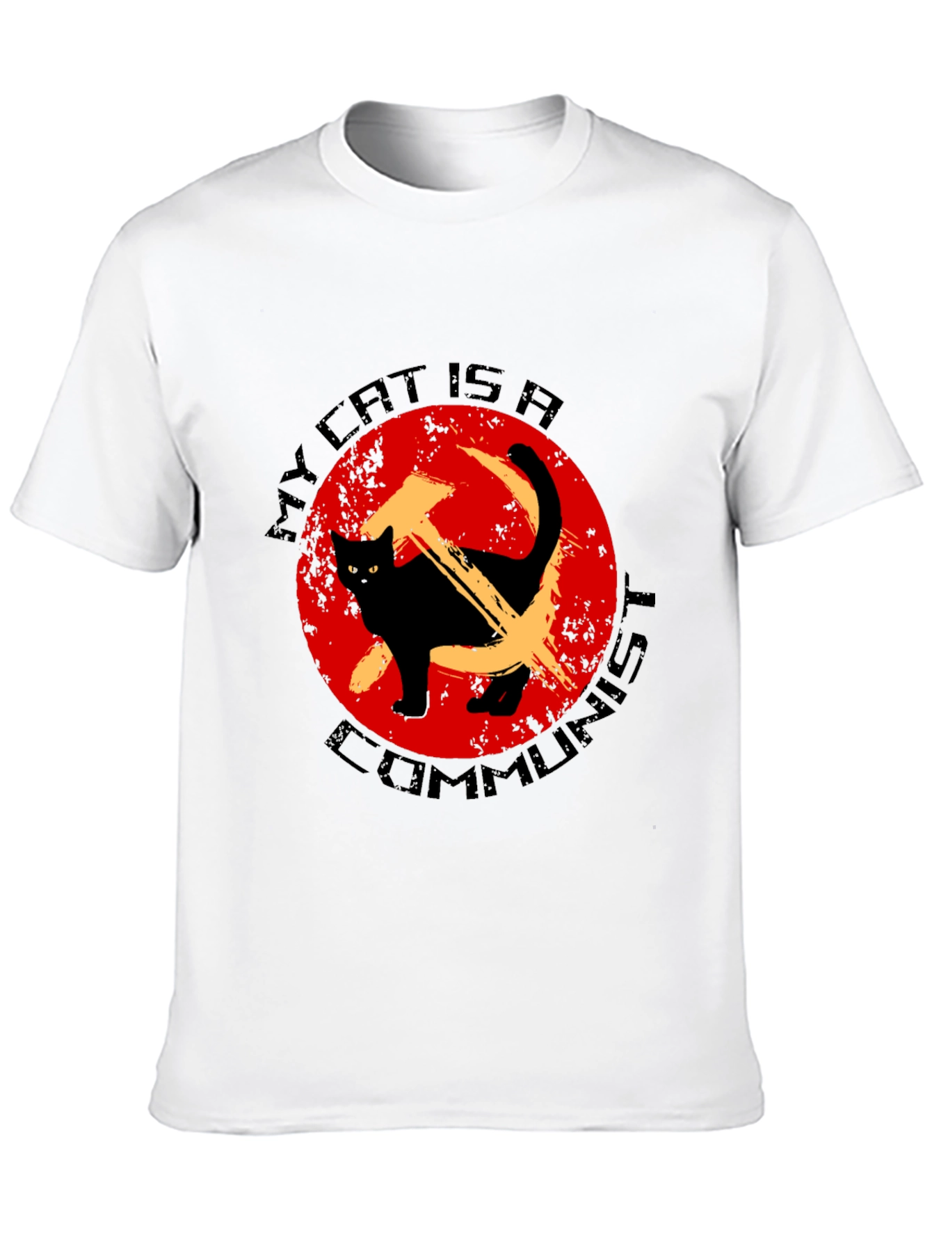 Camiseta Gato Comunista - Humor Revolucionario