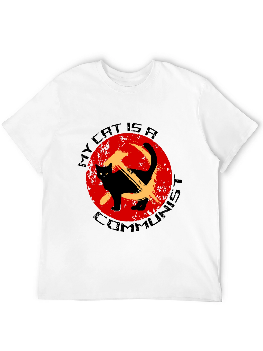 Camiseta Gato Comunista - Humor Revolucionario