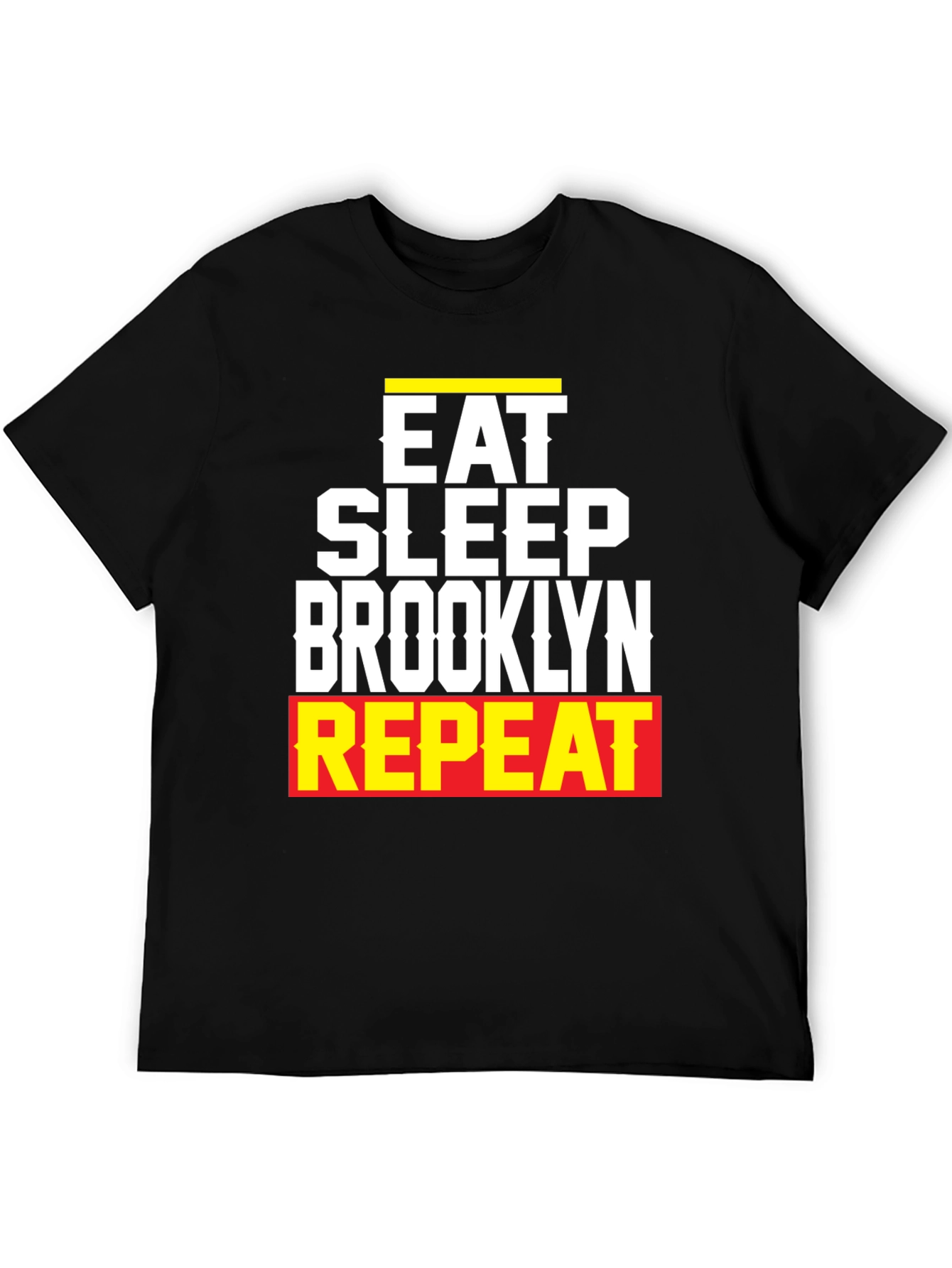 Camiseta Hombre Eat Sleep Brooklyn Repeat