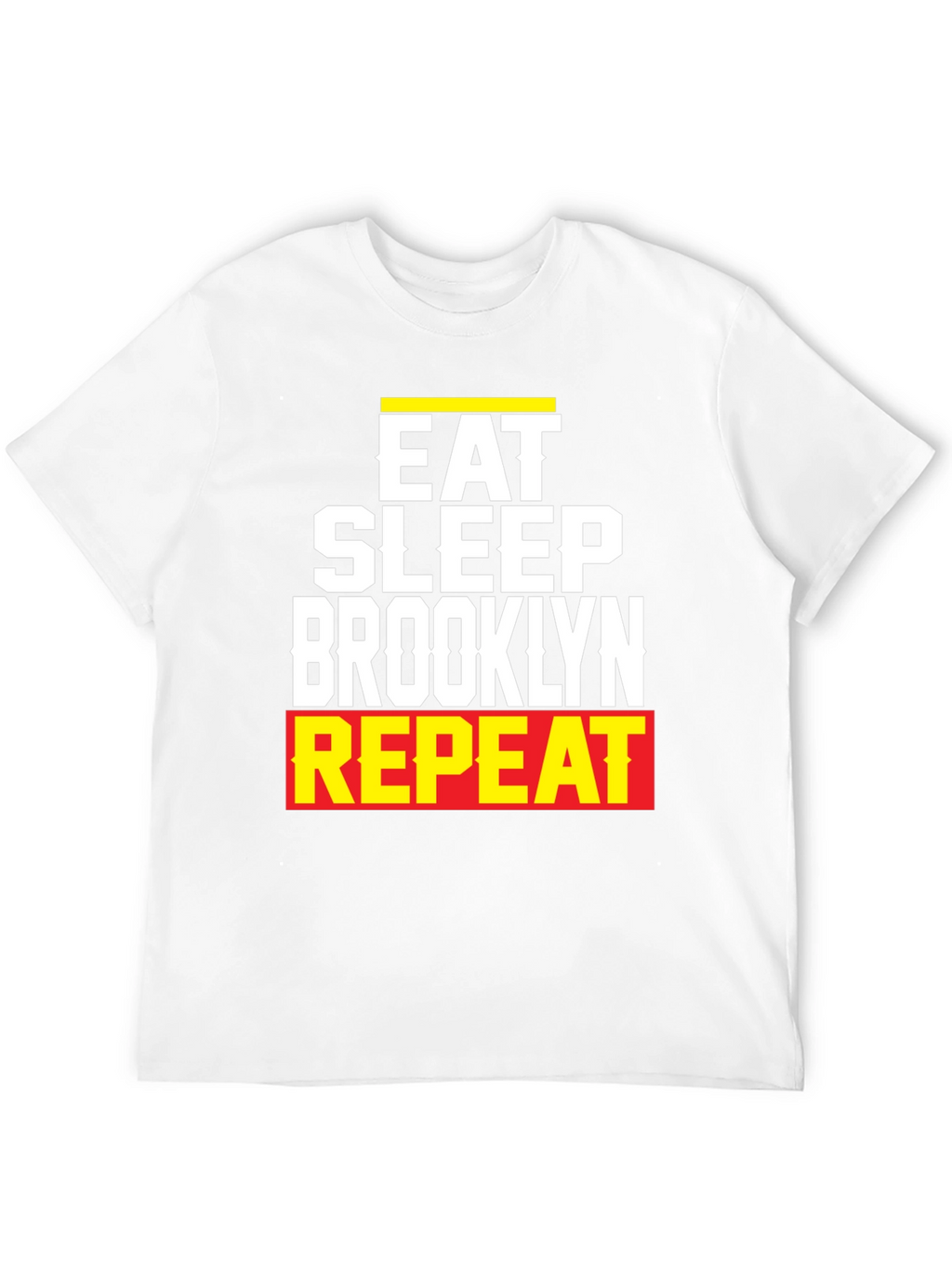 Camiseta Hombre Eat Sleep Brooklyn Repeat