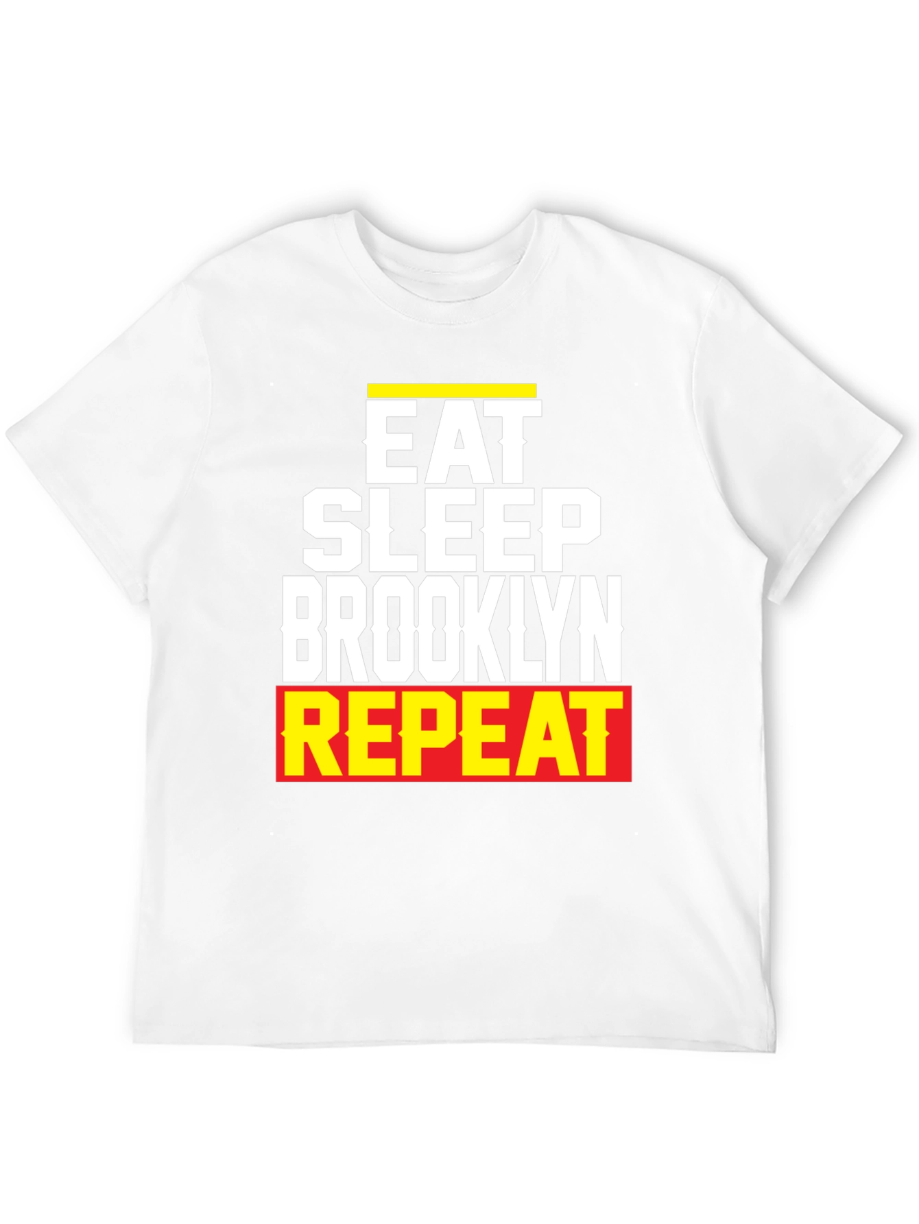 Camiseta Hombre Eat Sleep Brooklyn Repeat