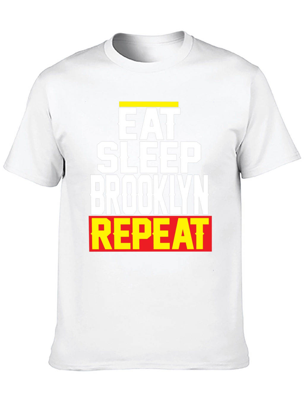 Camiseta Hombre Eat Sleep Brooklyn Repeat