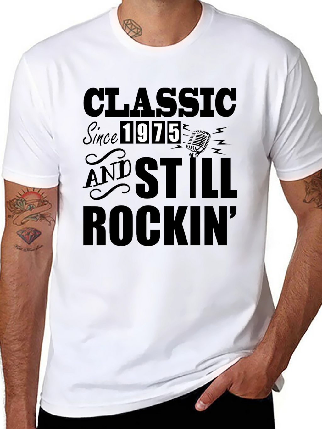 Camiseta Clásica Desde 1975 Rockin