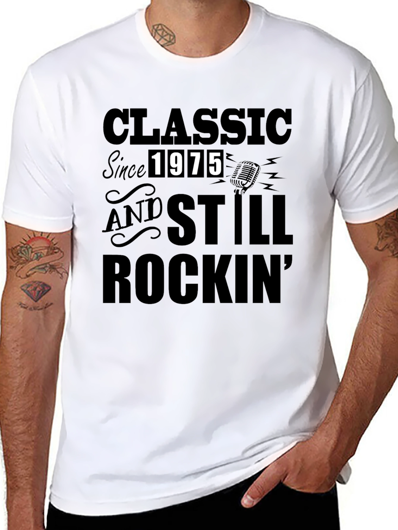 Camiseta Clásica Desde 1975 Rockin