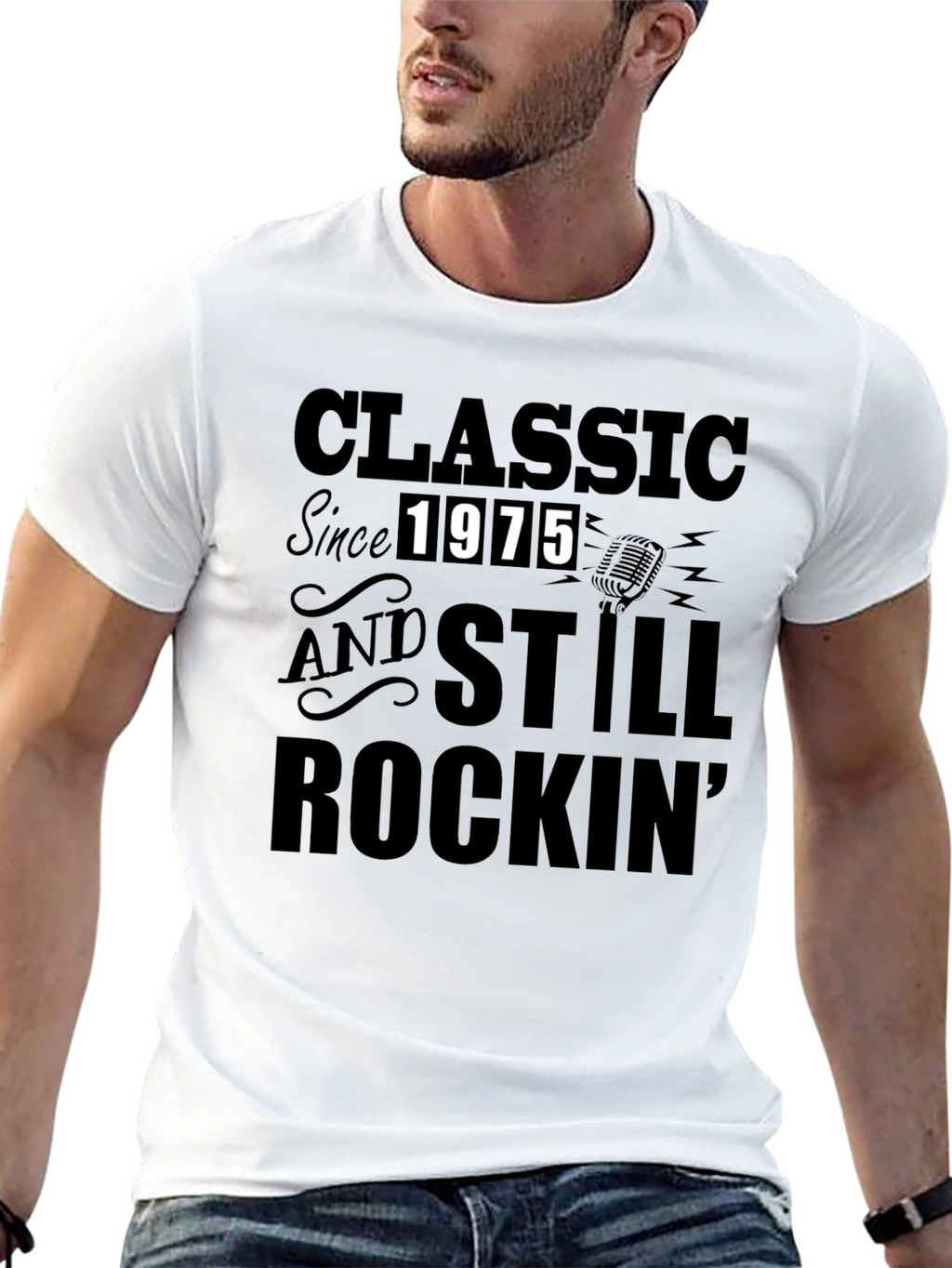 Camiseta Clásica Desde 1975 Rockin
