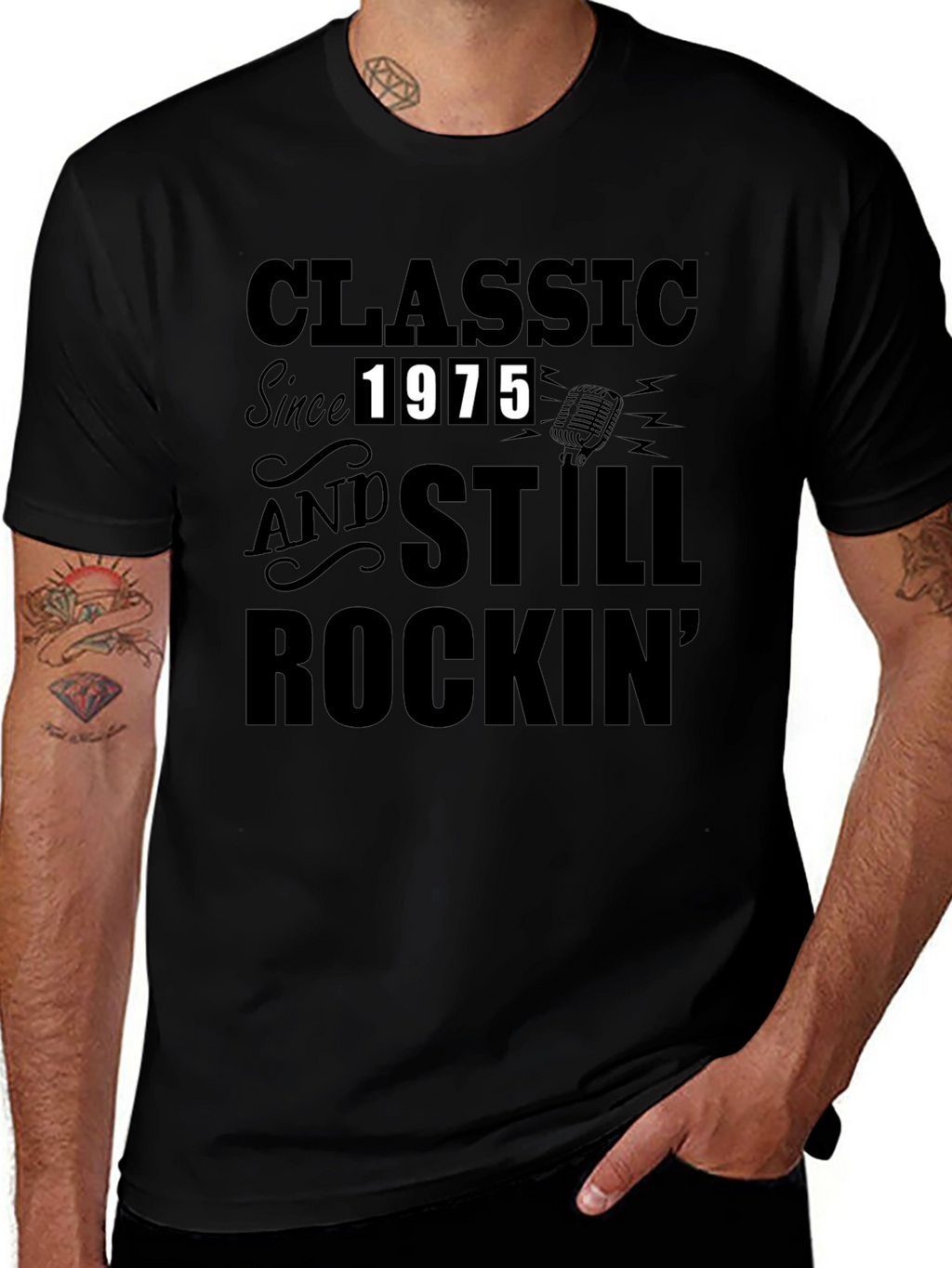 Camiseta Clásica Desde 1975 Rockin