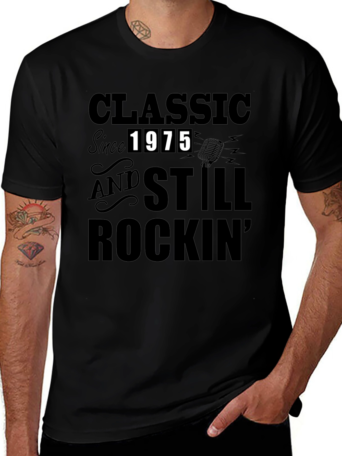 Camiseta Clásica Desde 1975 Rockin