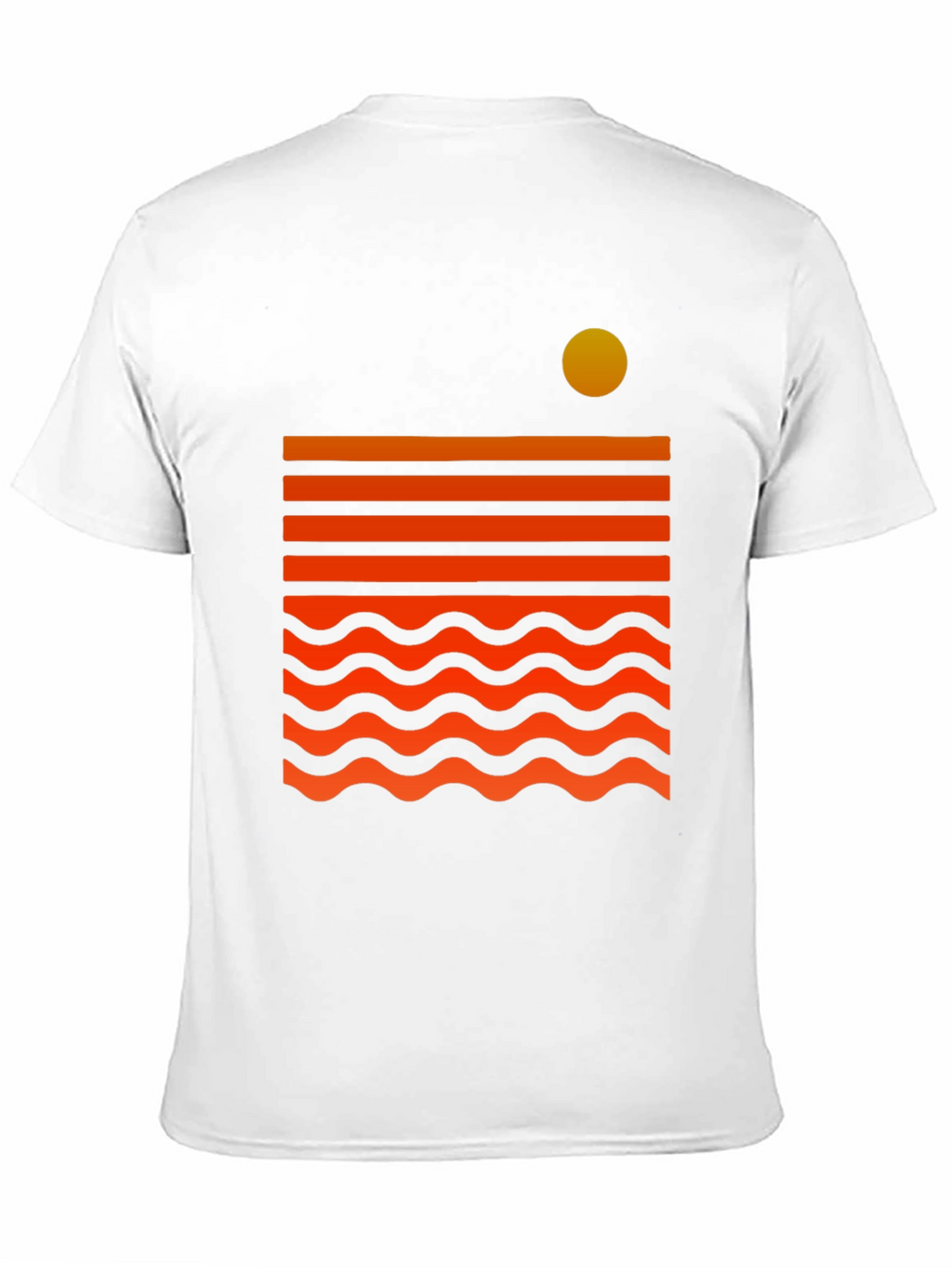 Camiseta Gráfica Sunset Wave para Hombre