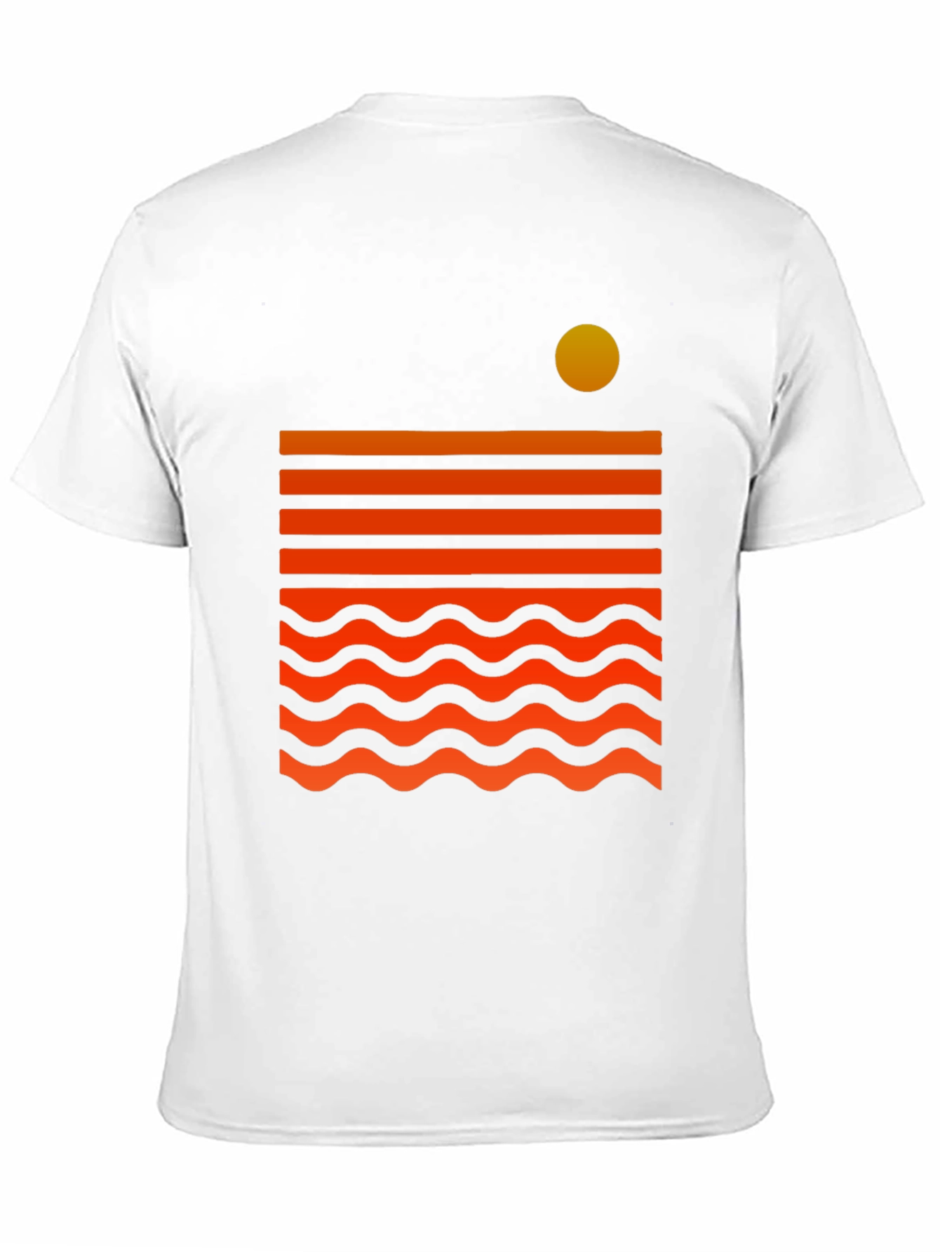Camiseta Gráfica Sunset Wave para Hombre