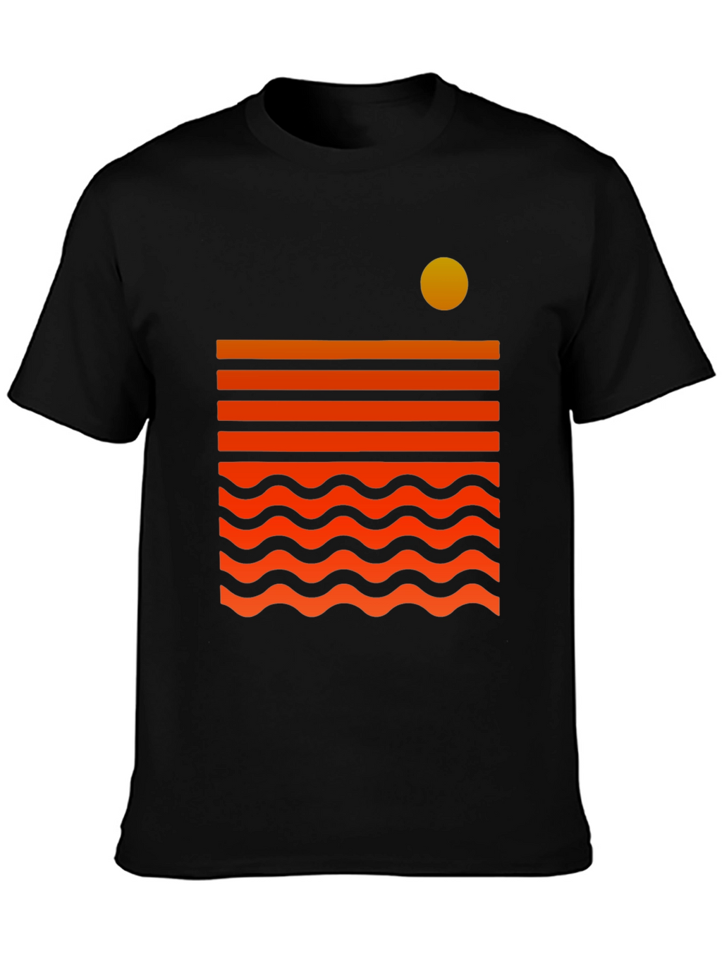 Camiseta Gráfica Sunset Wave para Hombre