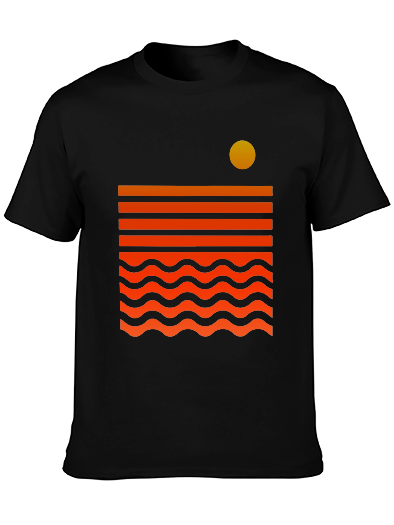 Camiseta Gráfica Sunset Wave para Hombre