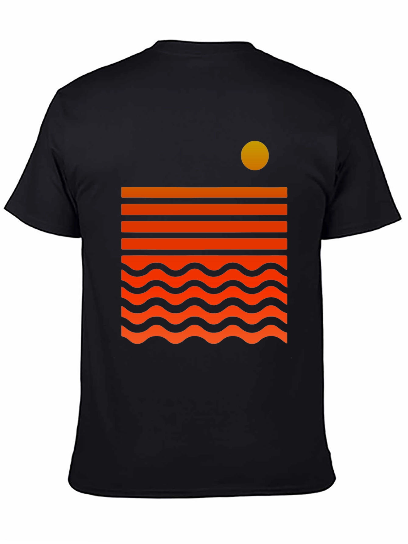 Camiseta Gráfica Sunset Wave para Hombre