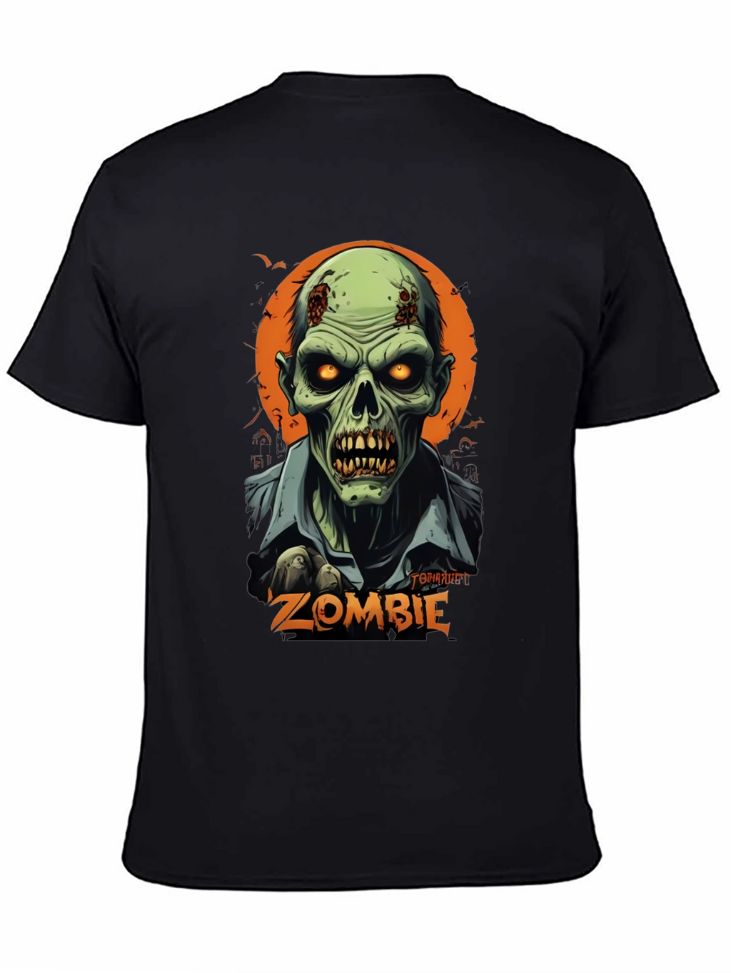 Camiseta Hombre Diseño Zombie Halloween