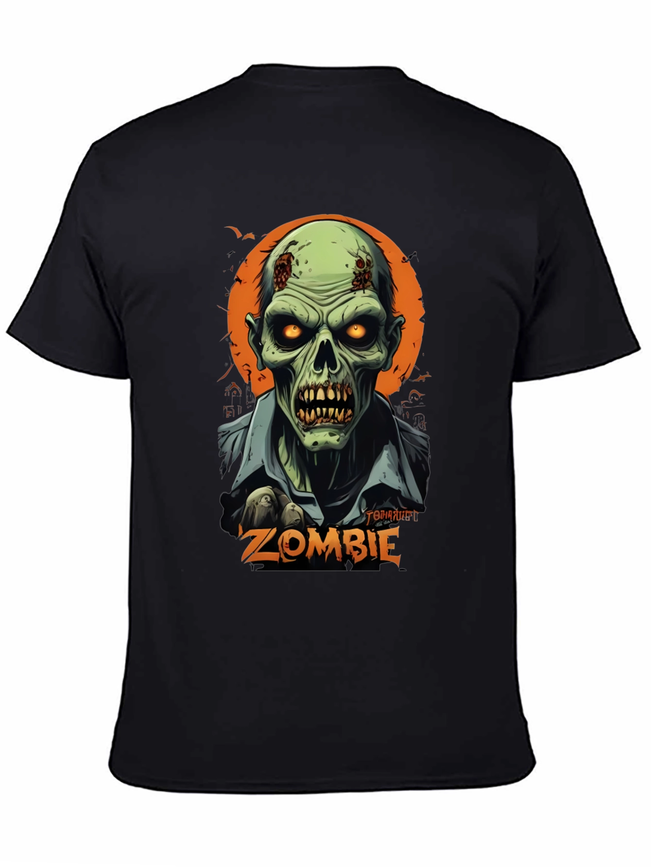 Camiseta Hombre Diseño Zombie Halloween