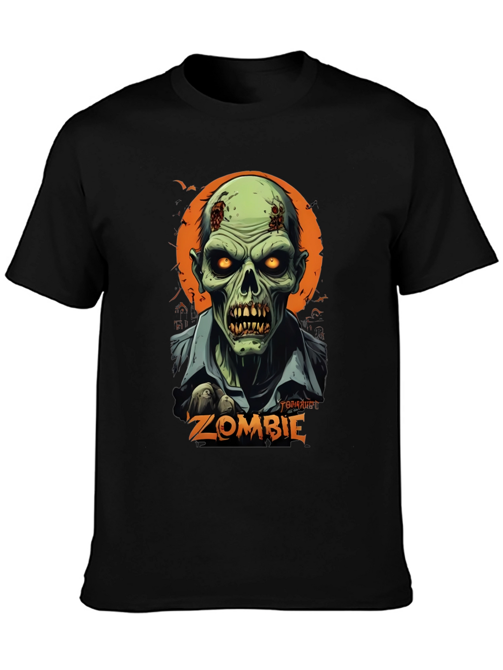 Camiseta Hombre Diseño Zombie Halloween