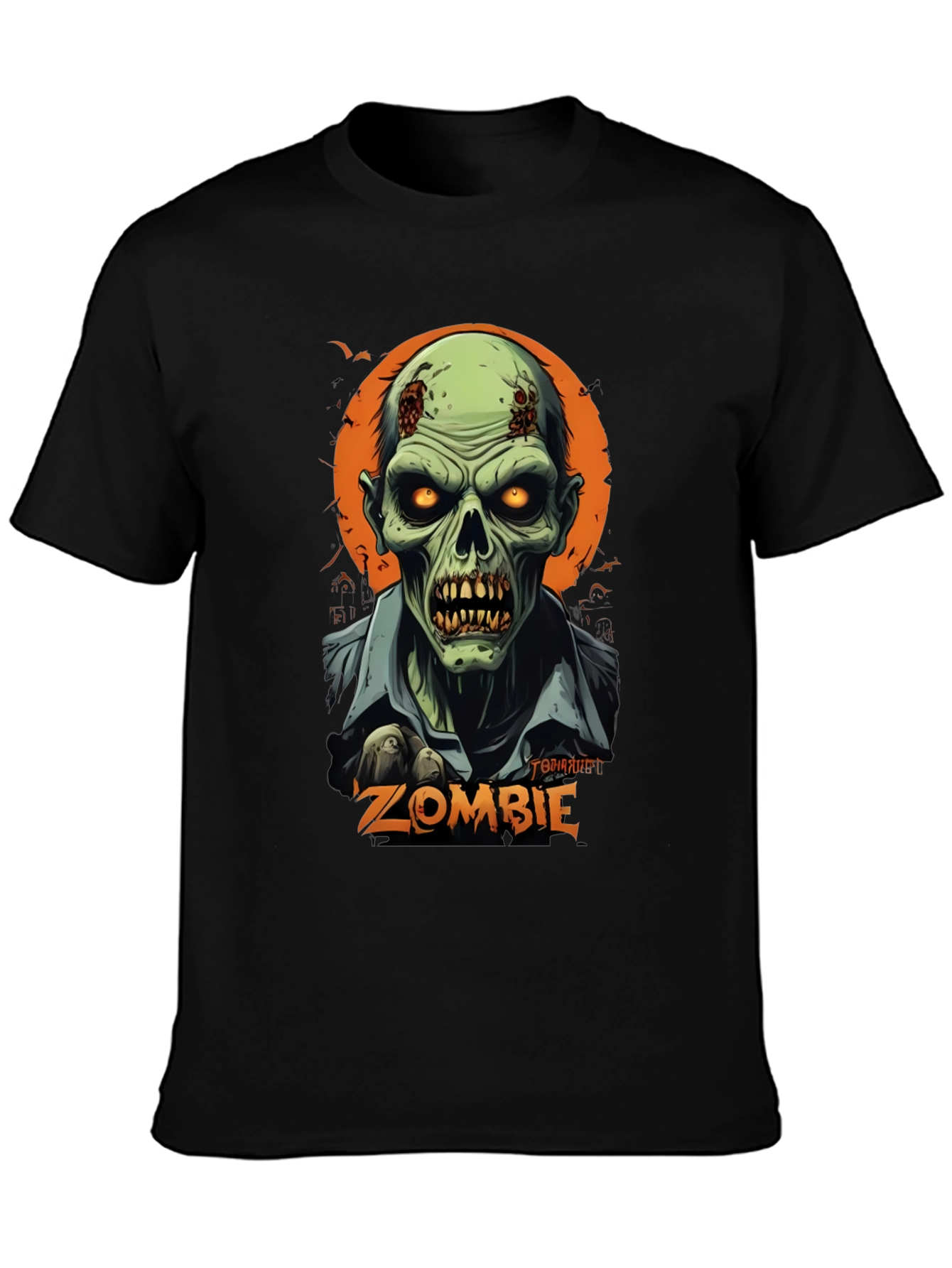 Camiseta Hombre Diseño Zombie Halloween